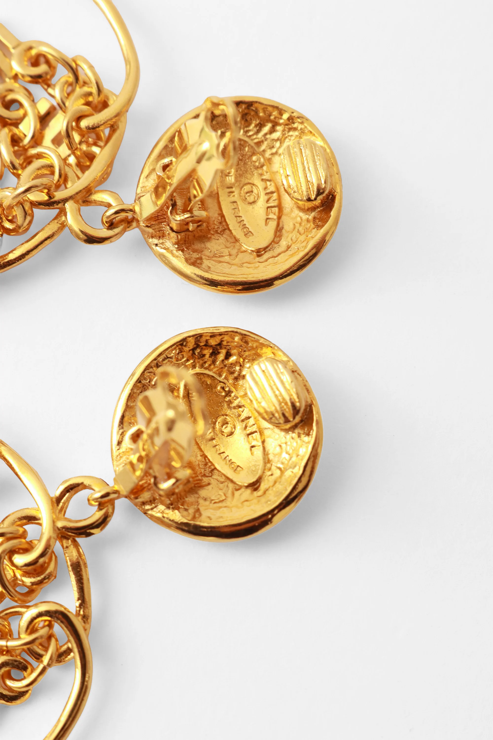 Logo Charm Hoop Earrings - Image 5