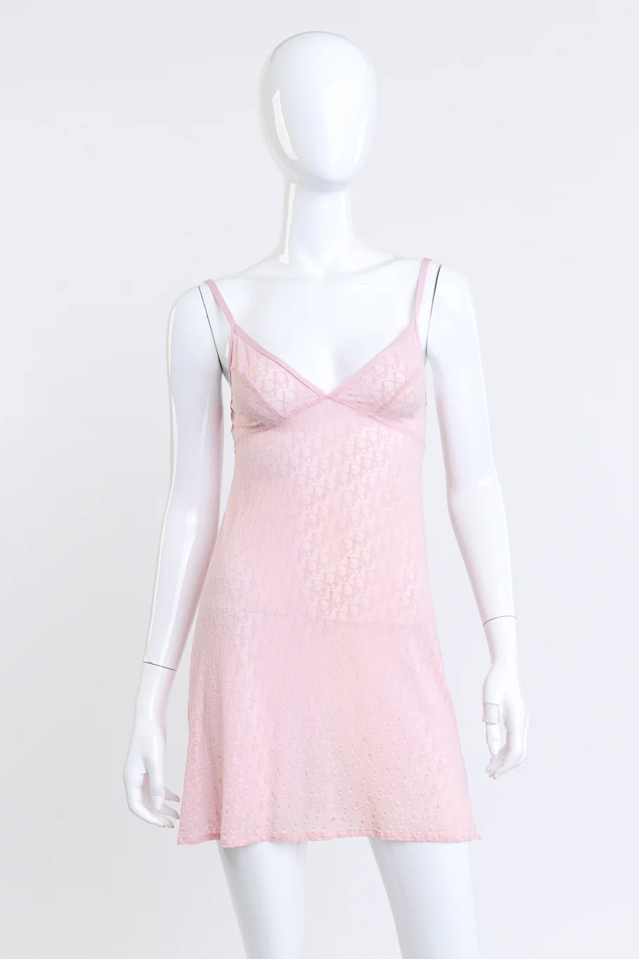 Logo Jacquard Mini Slip Dress