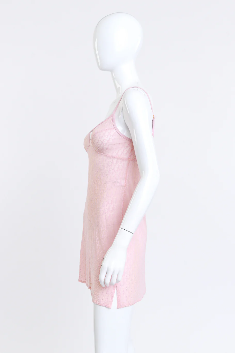 Logo Jacquard Mini Slip Dress - Image 2