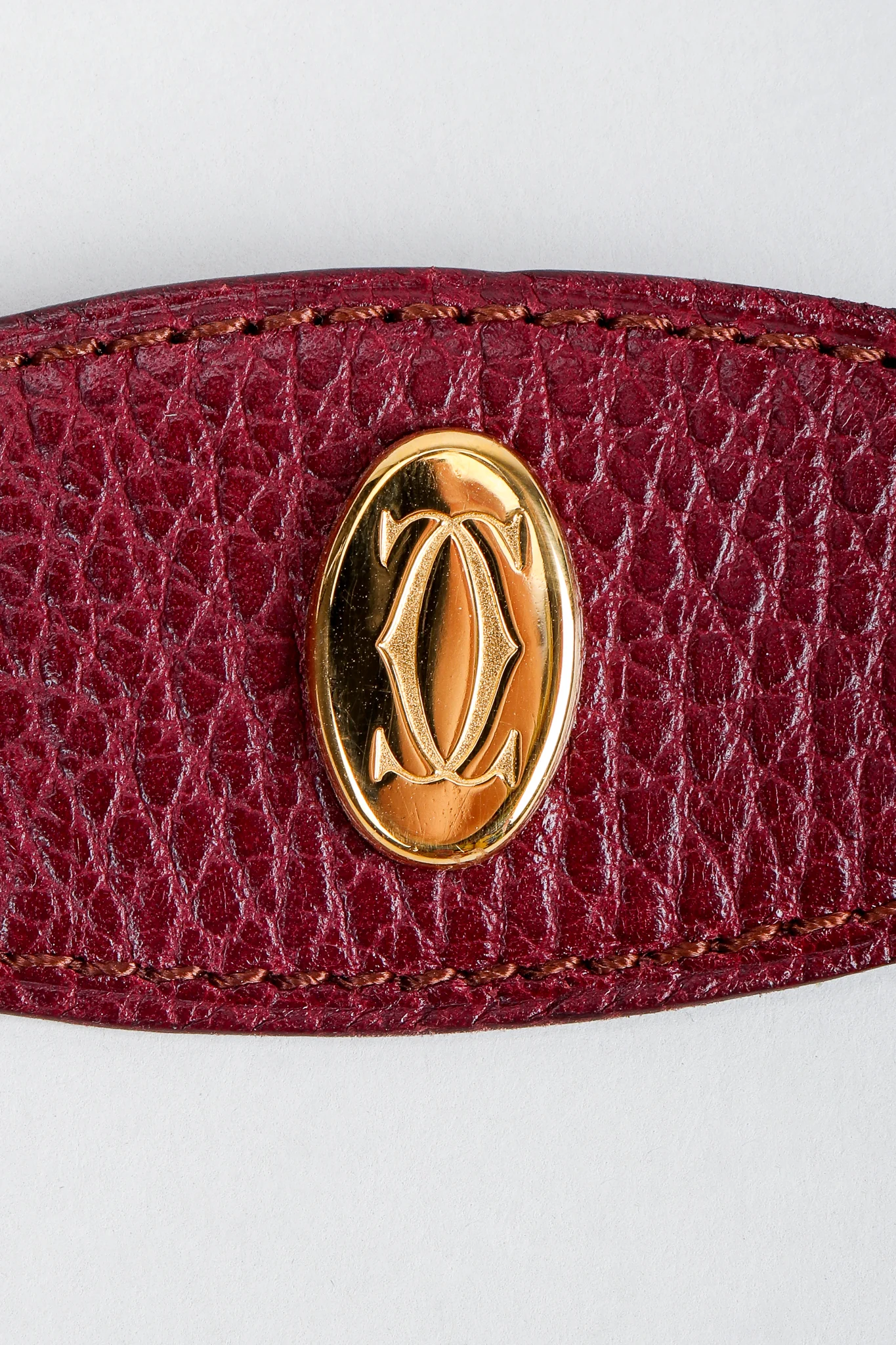 Logo Medallion Leather Belt - Image 6