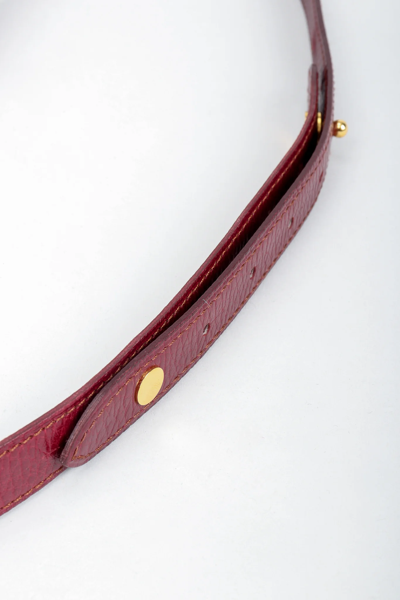 Logo Medallion Leather Belt - Image 8