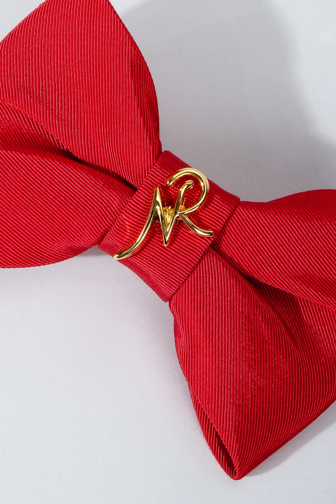Logo Ribbon Bow Barrette - Image 3