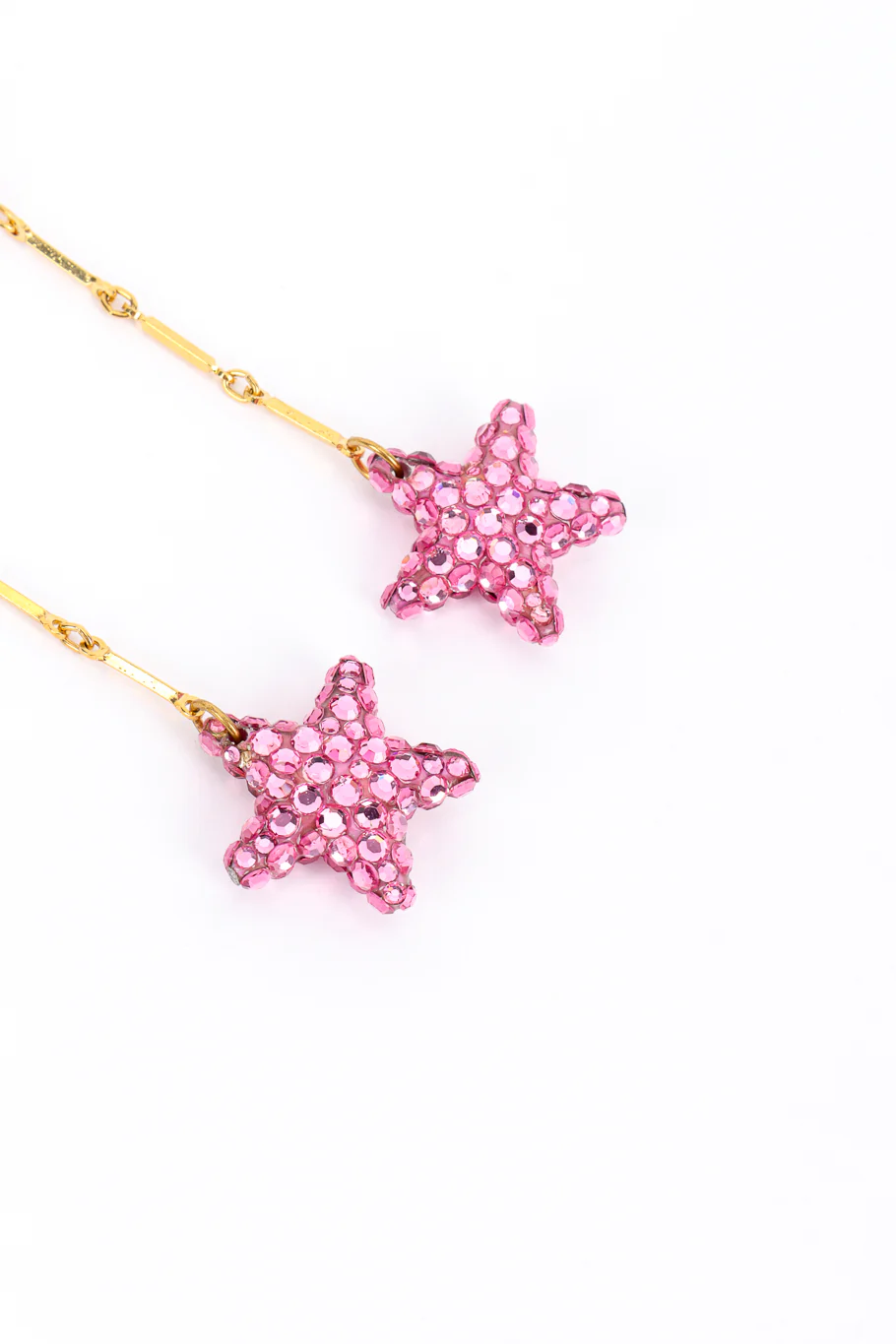 Long Crystal Star Drop Earrings - Image 5