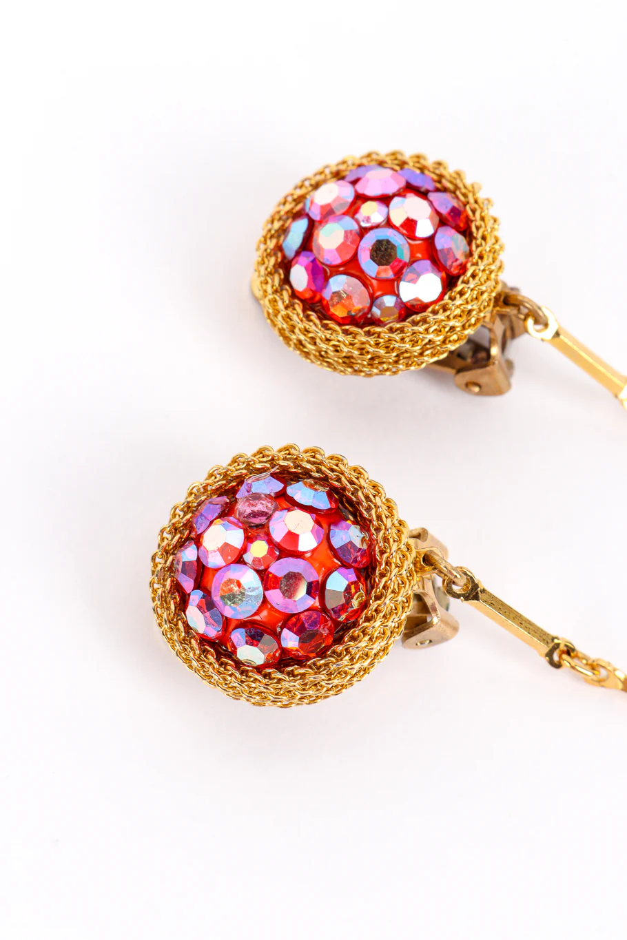 Long Crystal Teardrop Earrings - Image 4