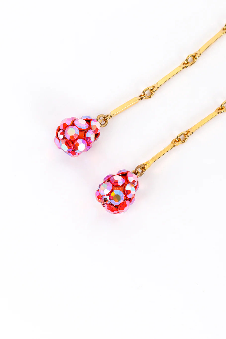 Long Crystal Teardrop Earrings - Image 5