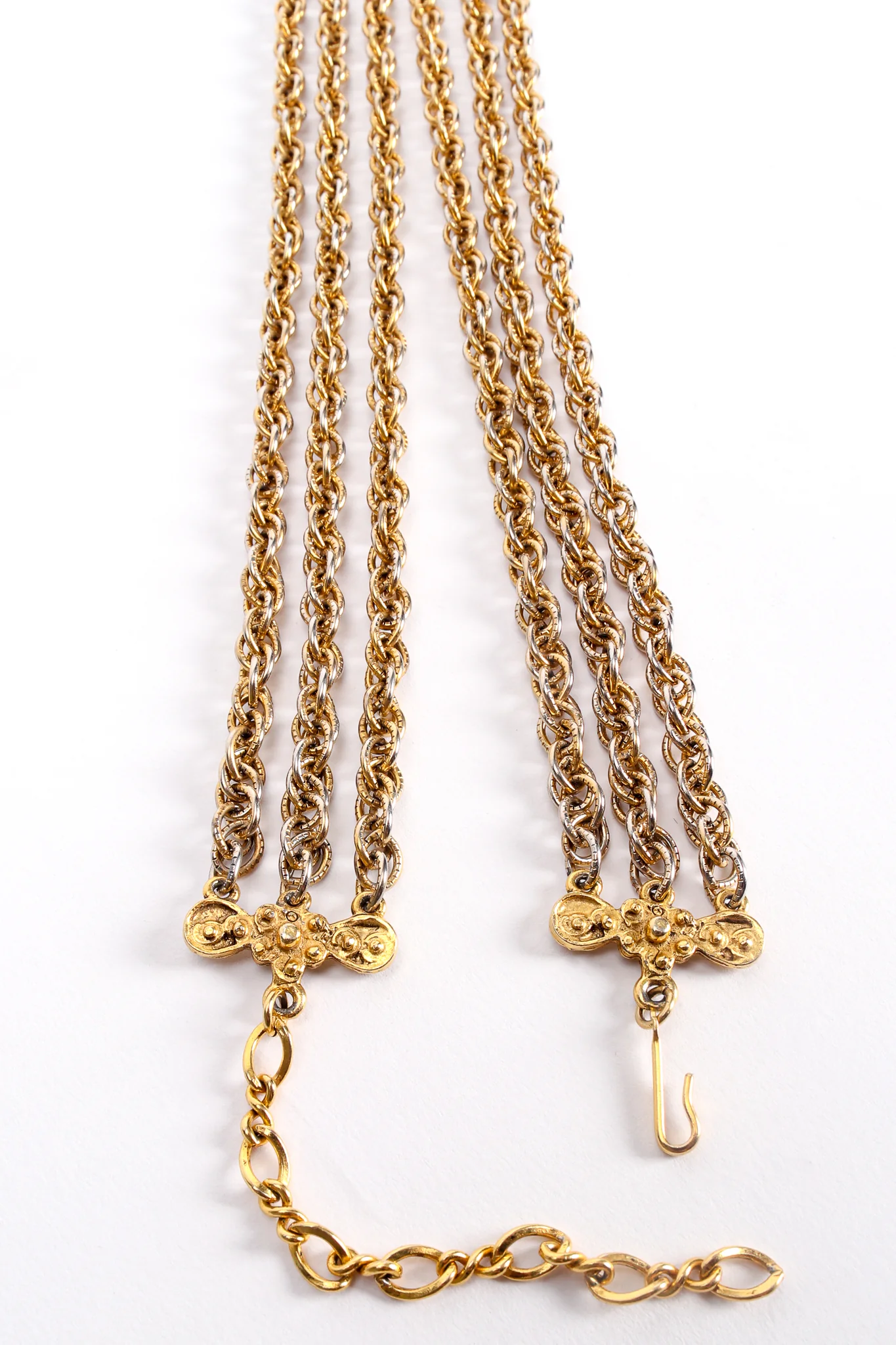 Long Filigree Plate Necklace II - Image 11