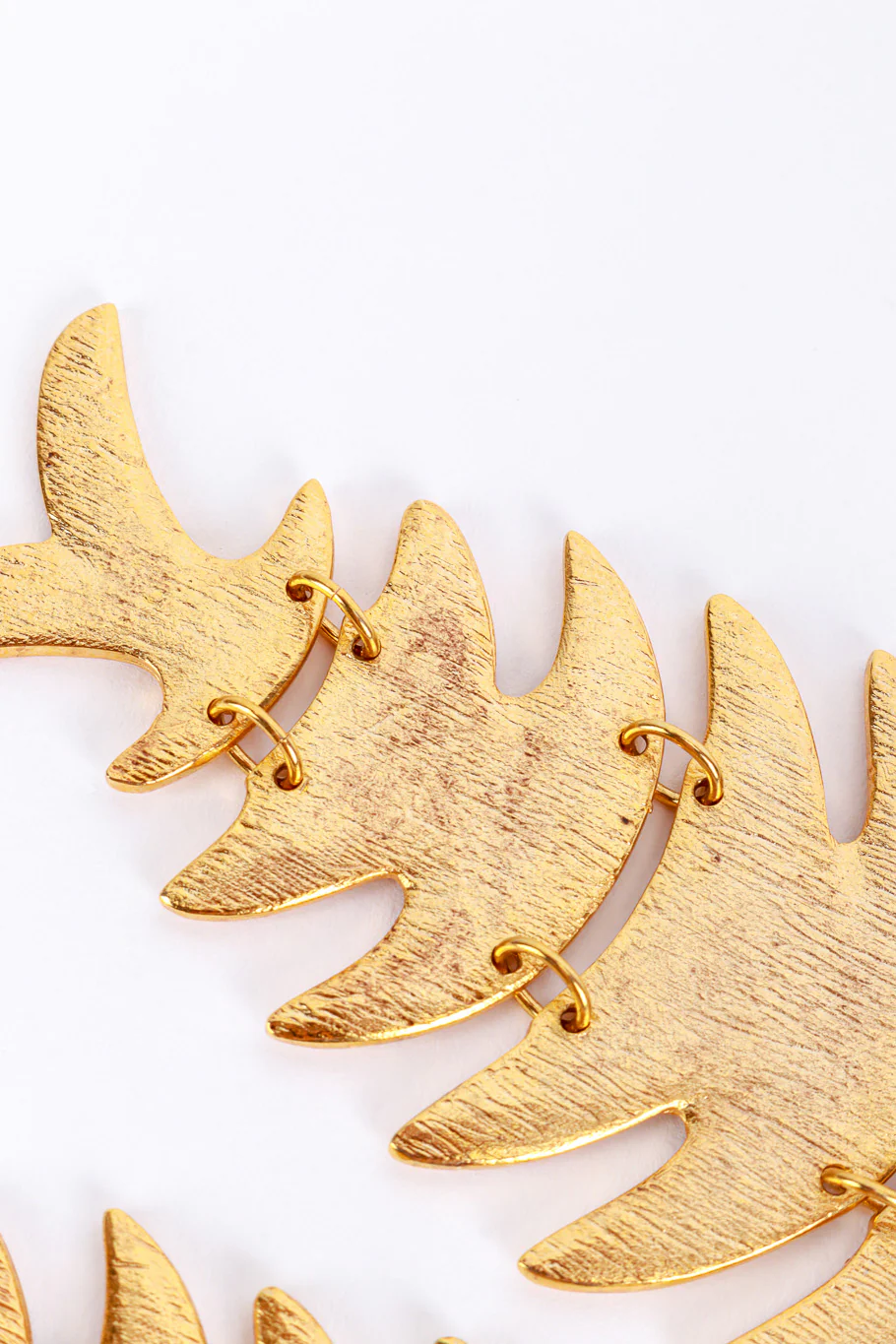 Long Fish Link Dangle Earrings - Image 6