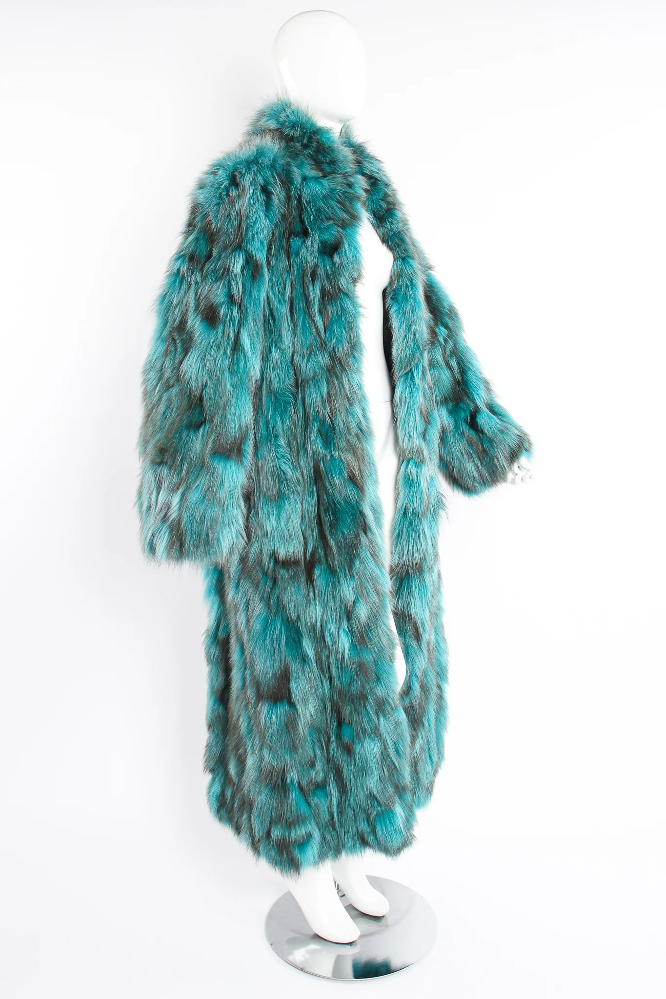 Long Fox Fur Coat
