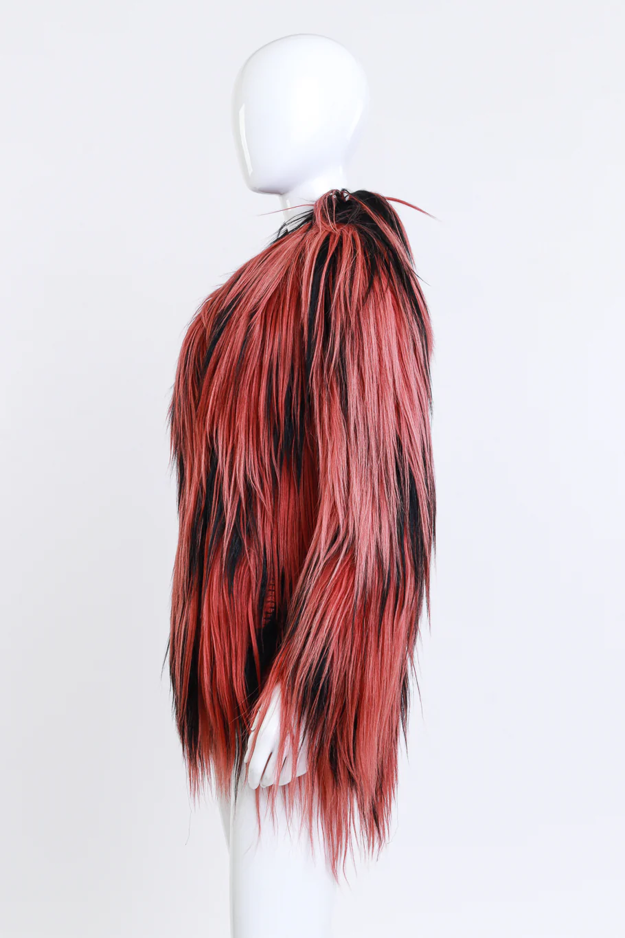 Long Goat Fur Jacket - Image 3
