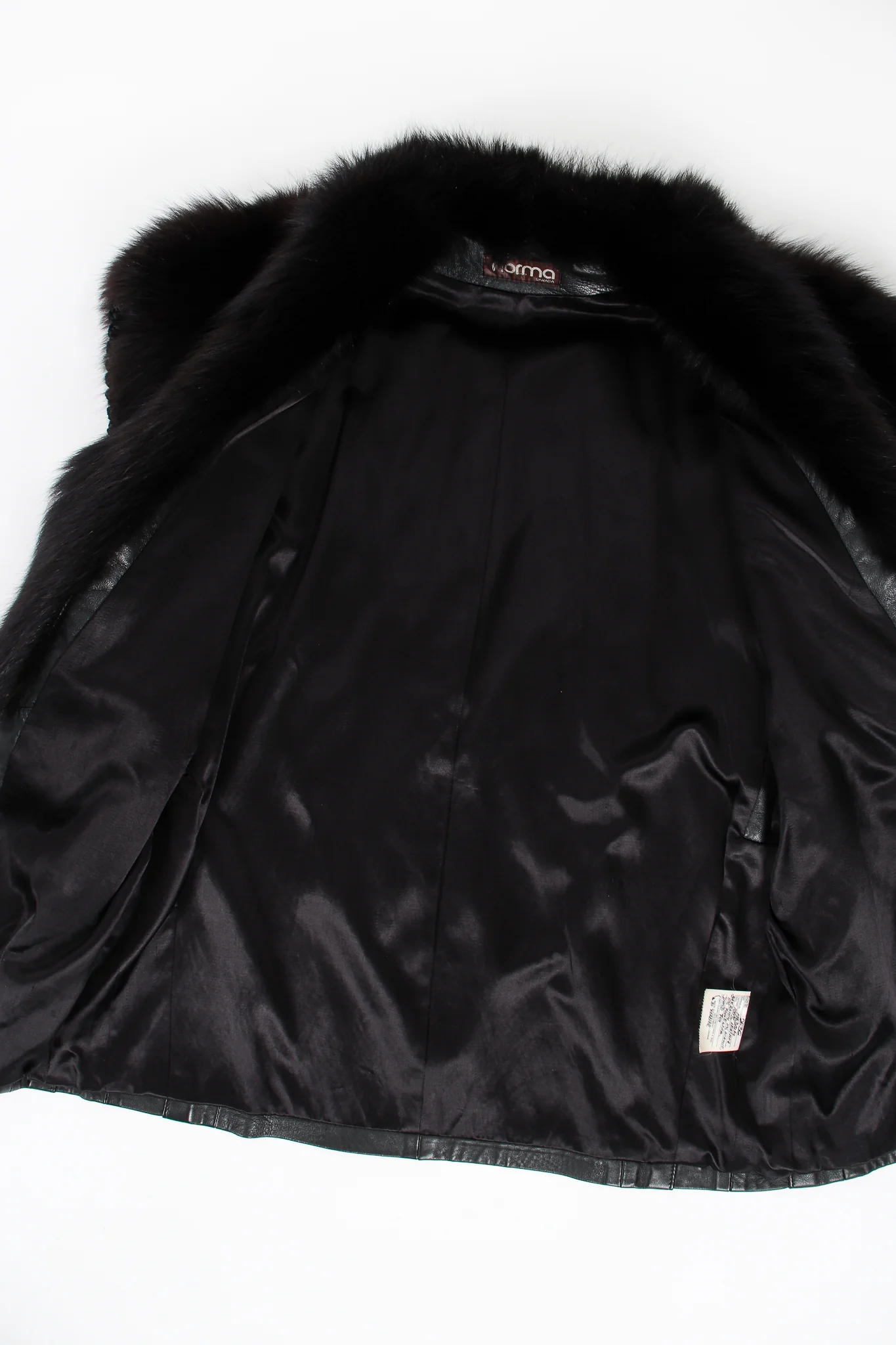 Long Leather & Fur Vest - Image 16