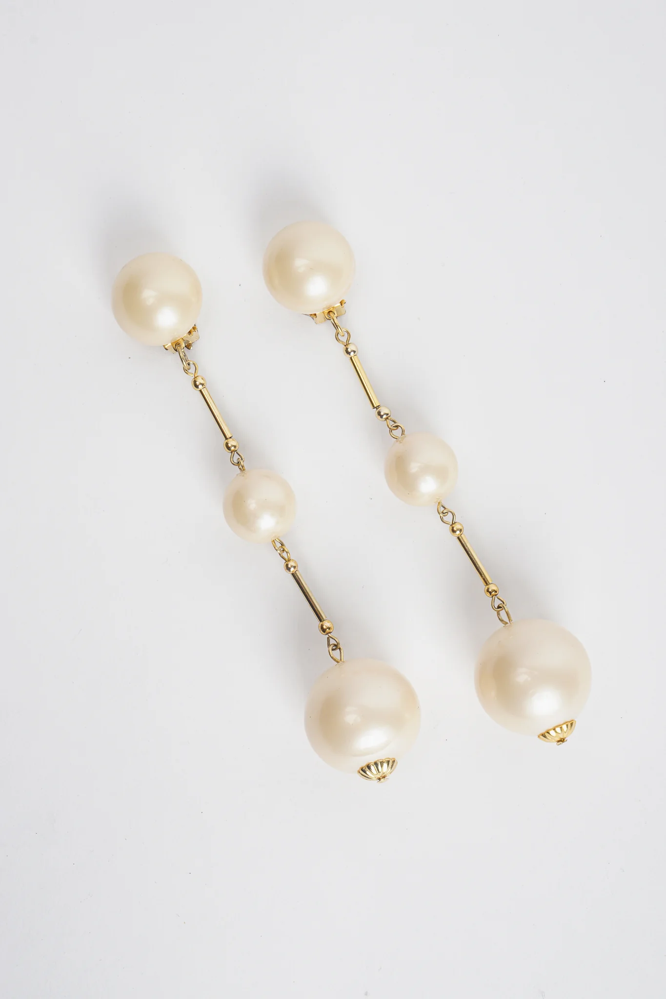 Long Pearl Drop Earrings