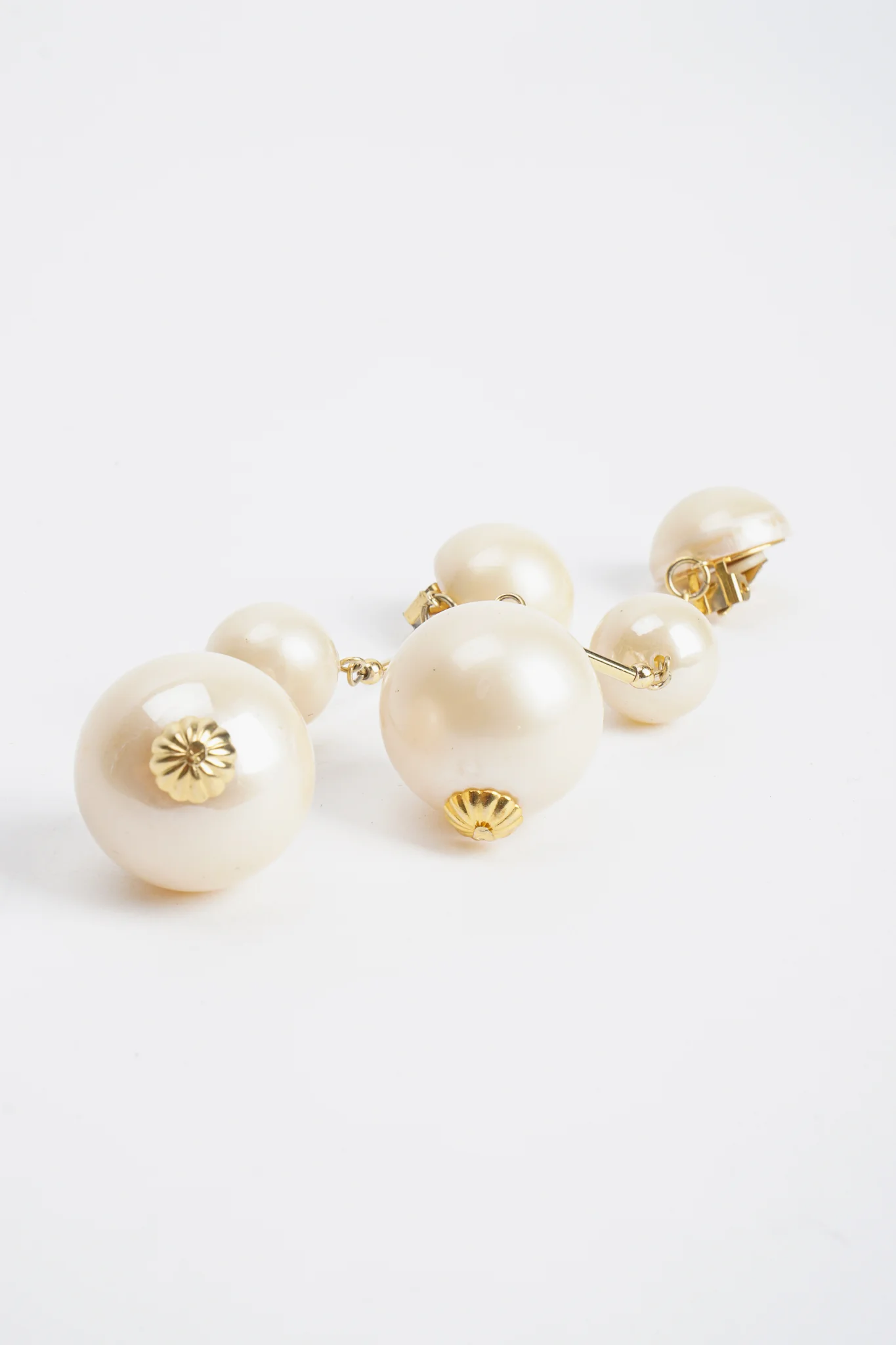 Long Pearl Drop Earrings - Image 5