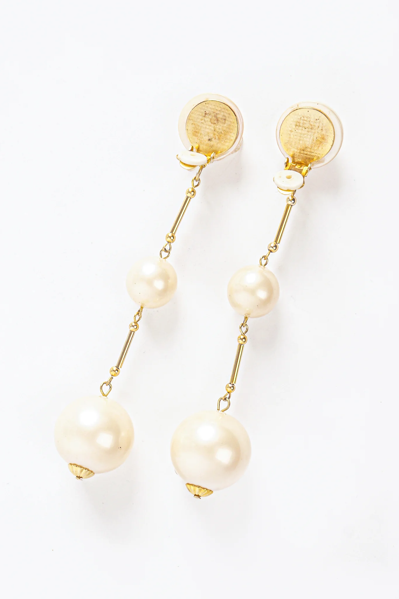 Long Pearl Drop Earrings - Image 6