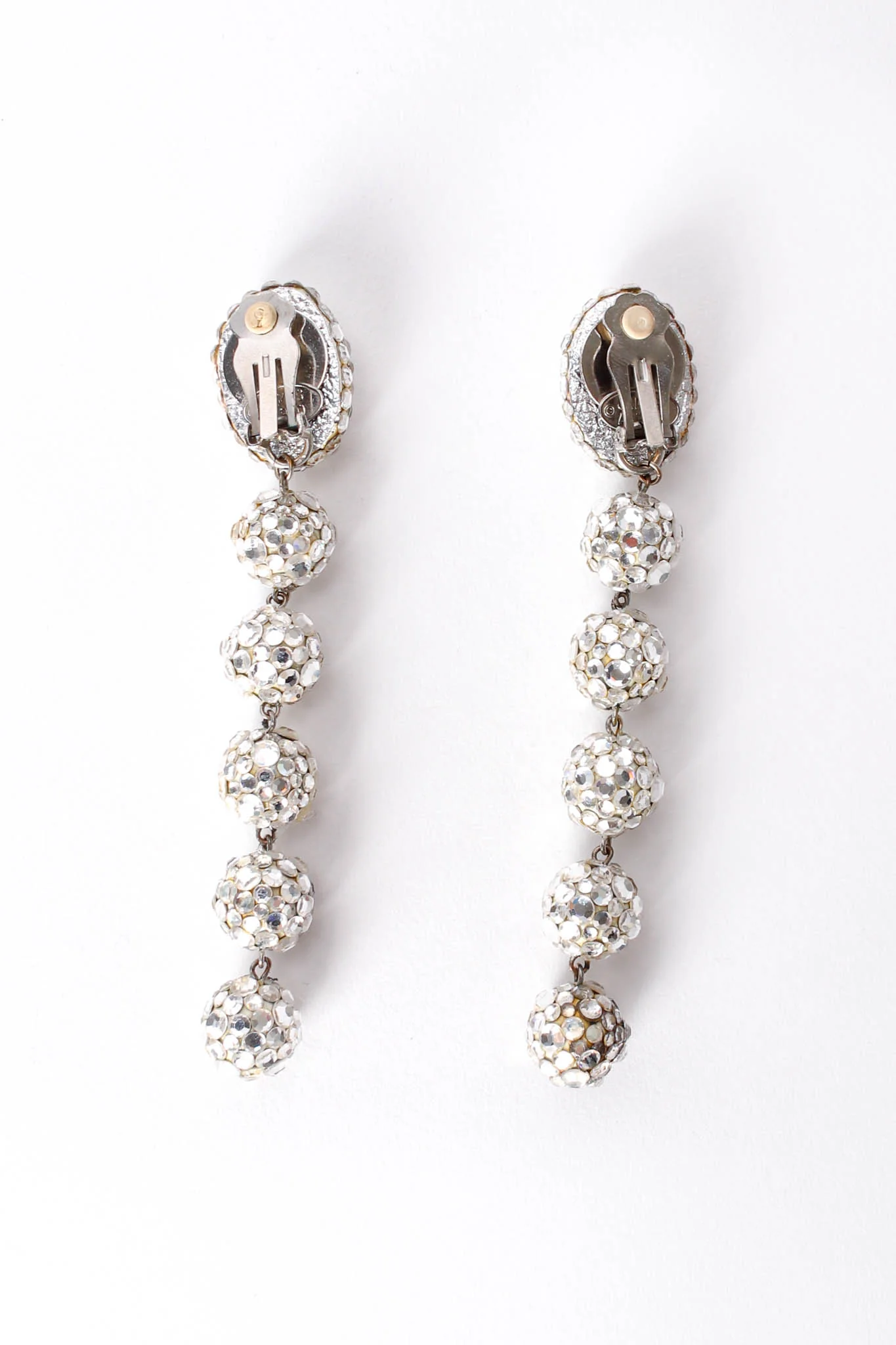 Long Rhinestone Ball Drop Earrings II - Image 5