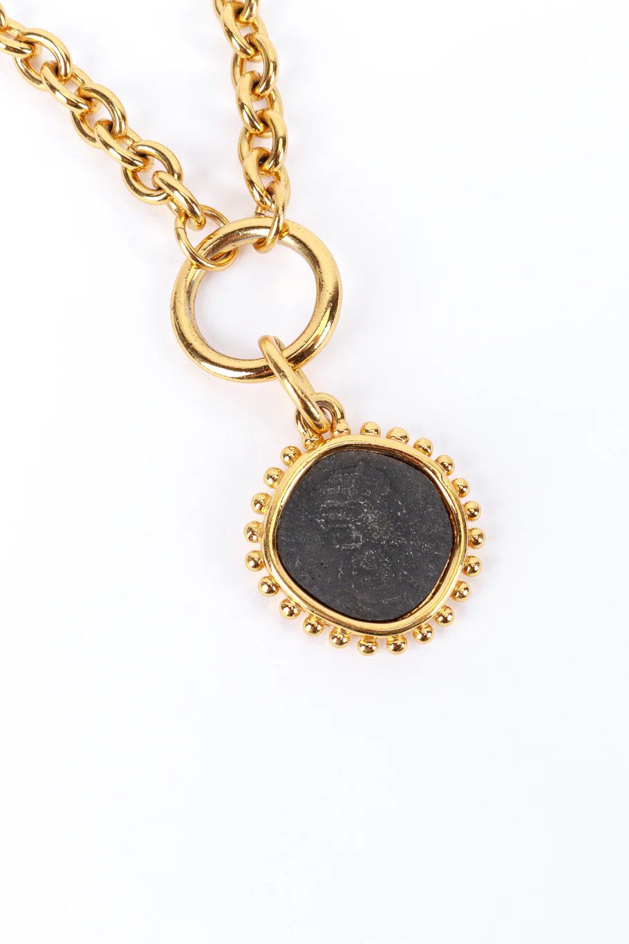 Long Roman Coin Pendant Necklace - Image 5