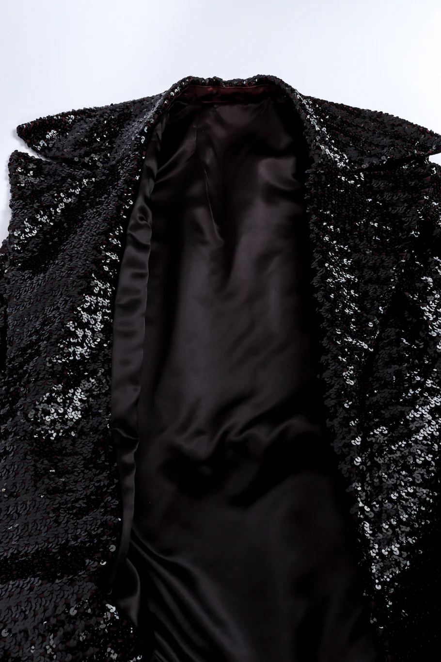Long Sequin Trench Coat - Image 8