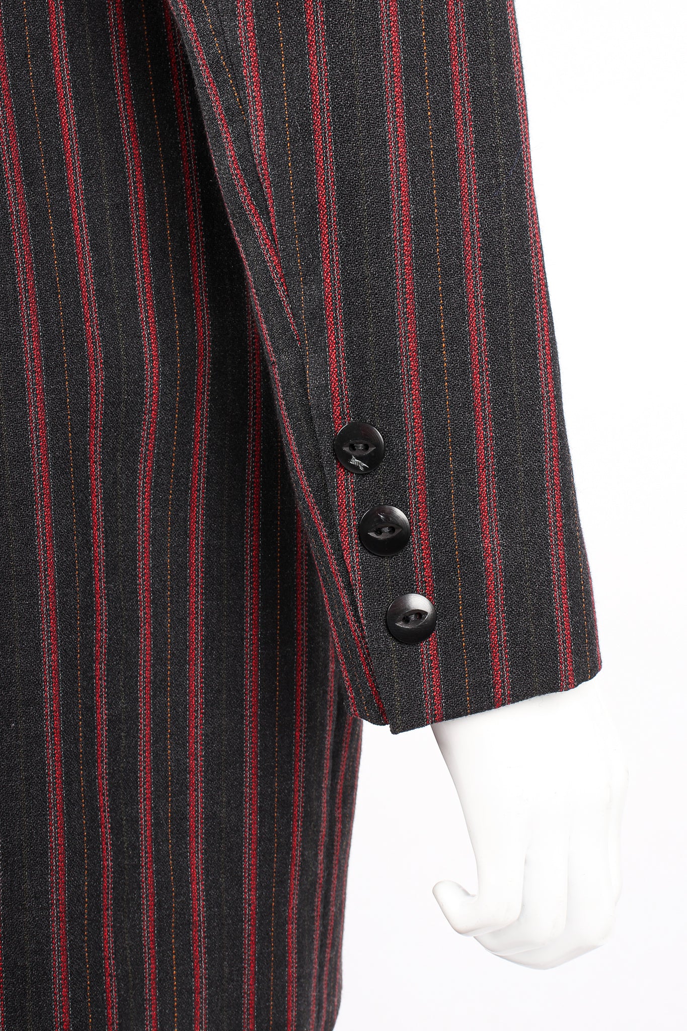 Longline Pinstripe Jacket & Pant Suit - Image 12