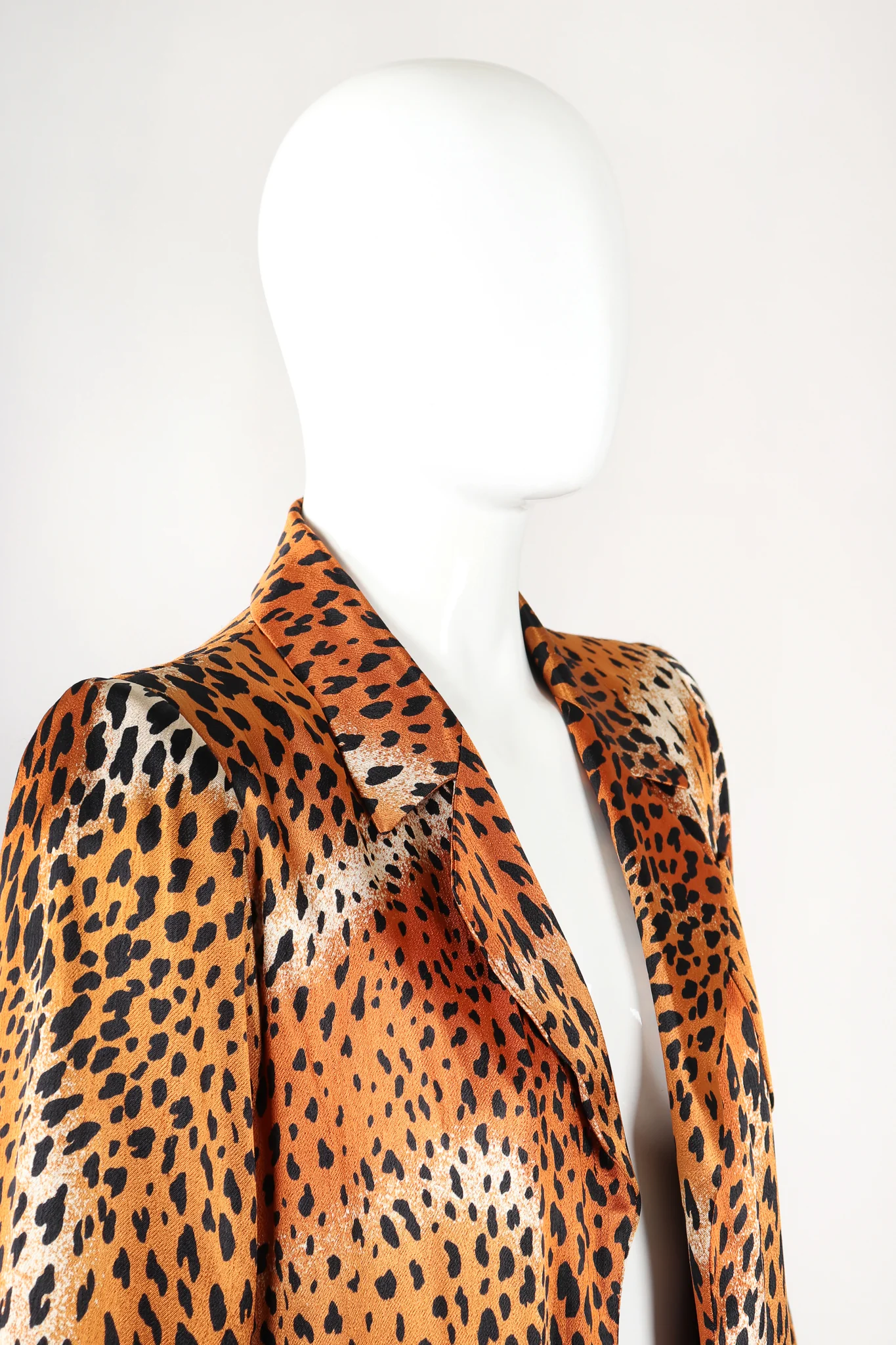 Longline Silk Cheetah Jacket - Image 6