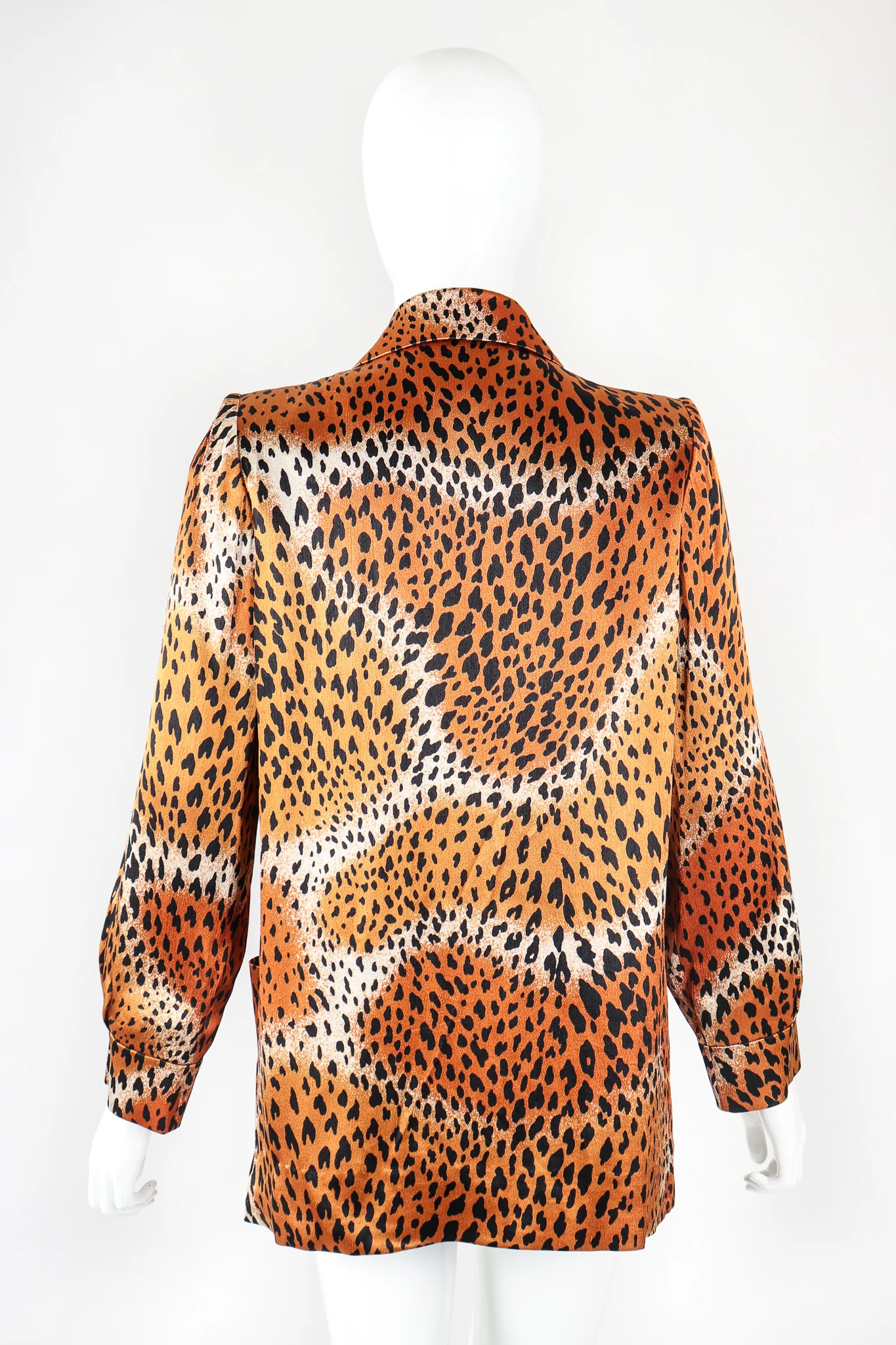 Longline Silk Cheetah Jacket - Image 7