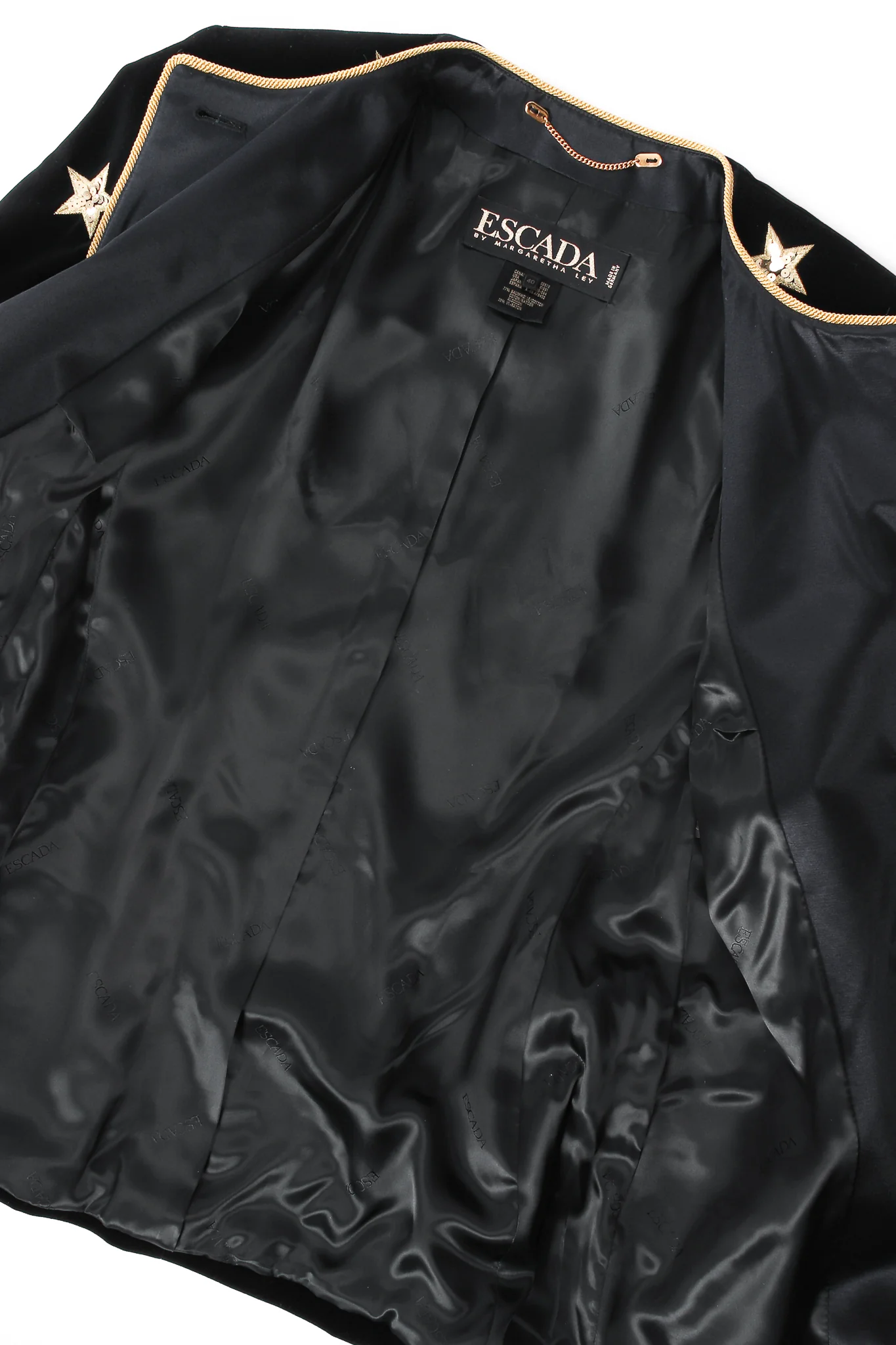 Longline Velvet Star Appliqué Jacket - Image 7