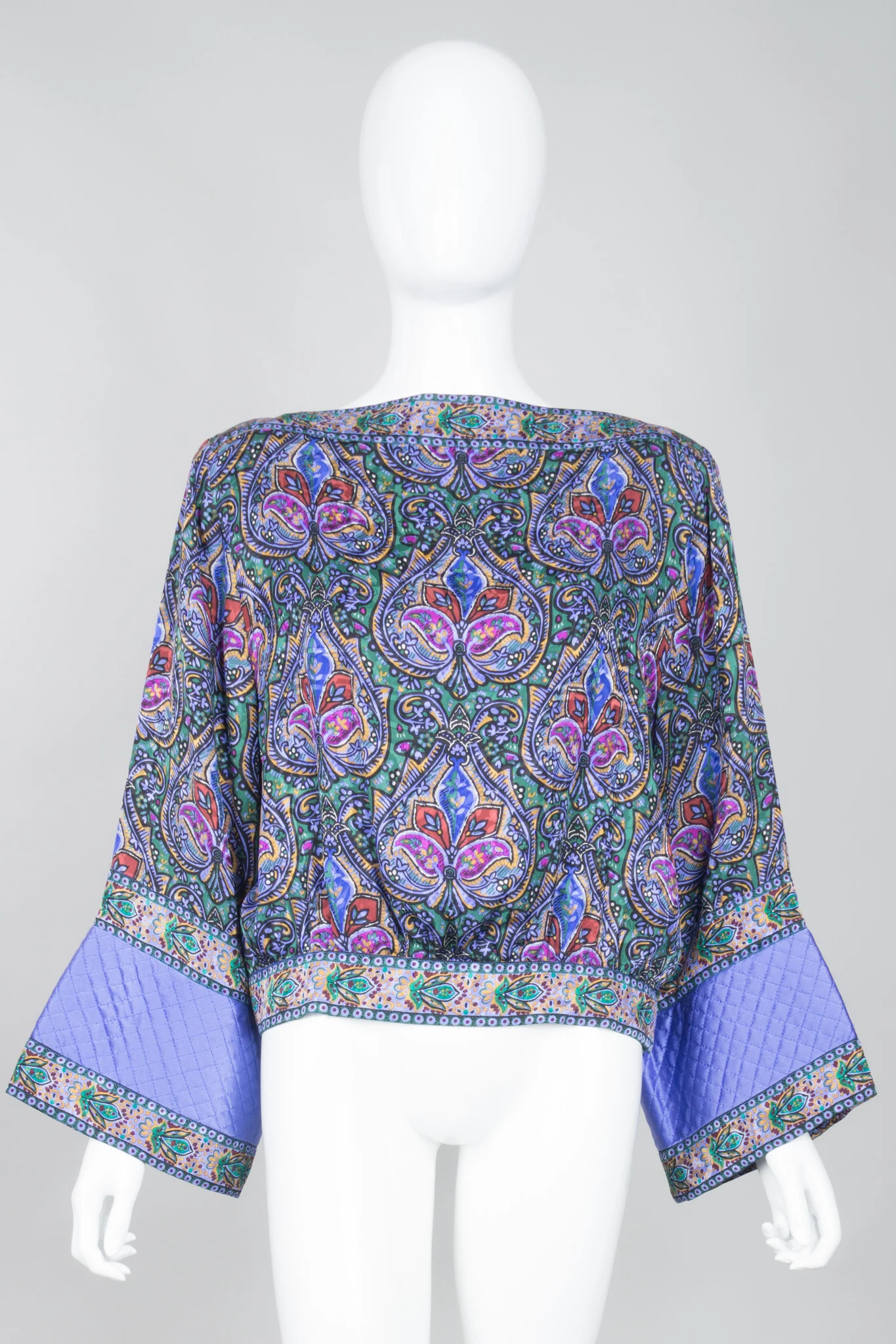 Lotus Print Blouse & Skirt Set - Image 11