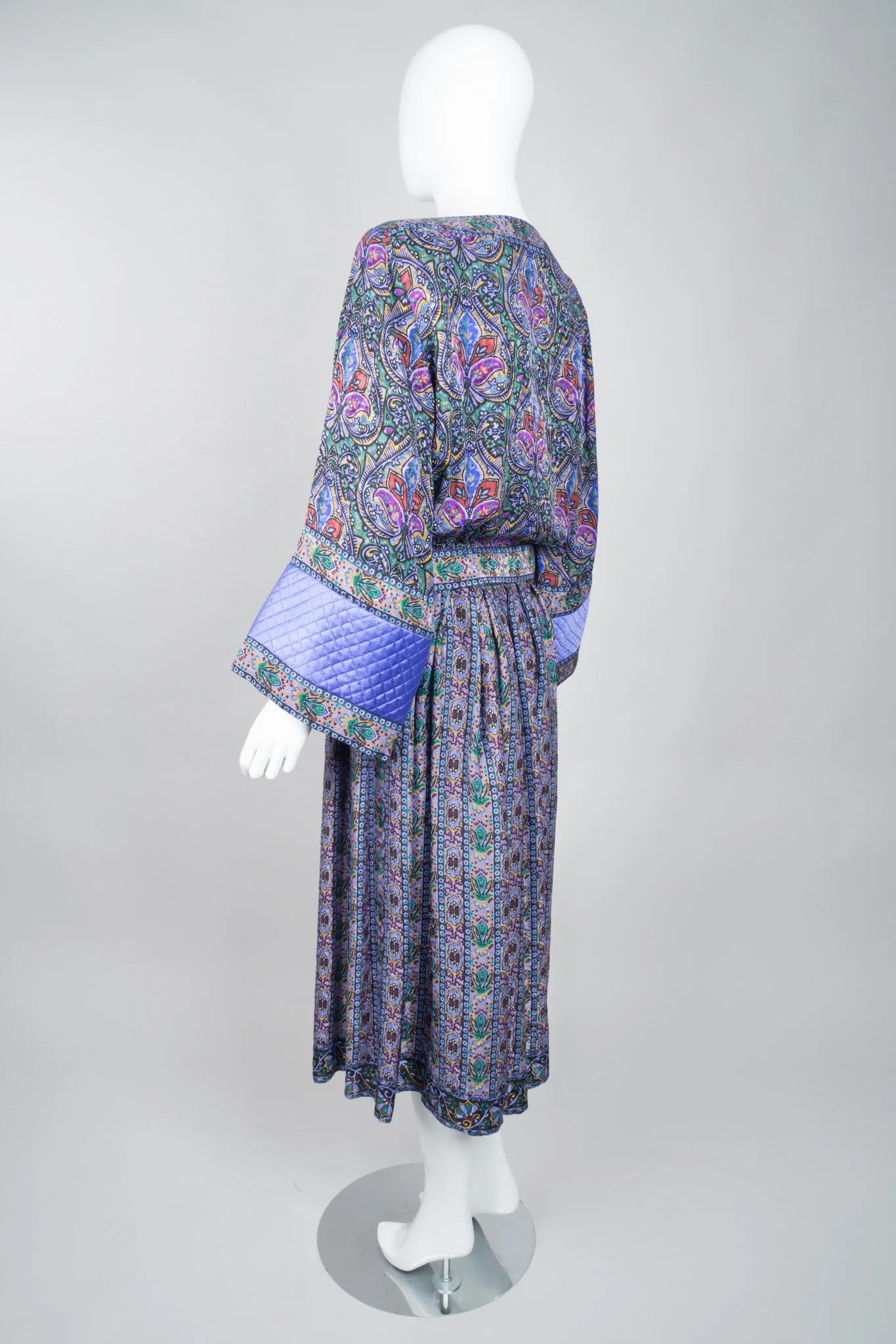Lotus Print Blouse & Skirt Set - Image 5