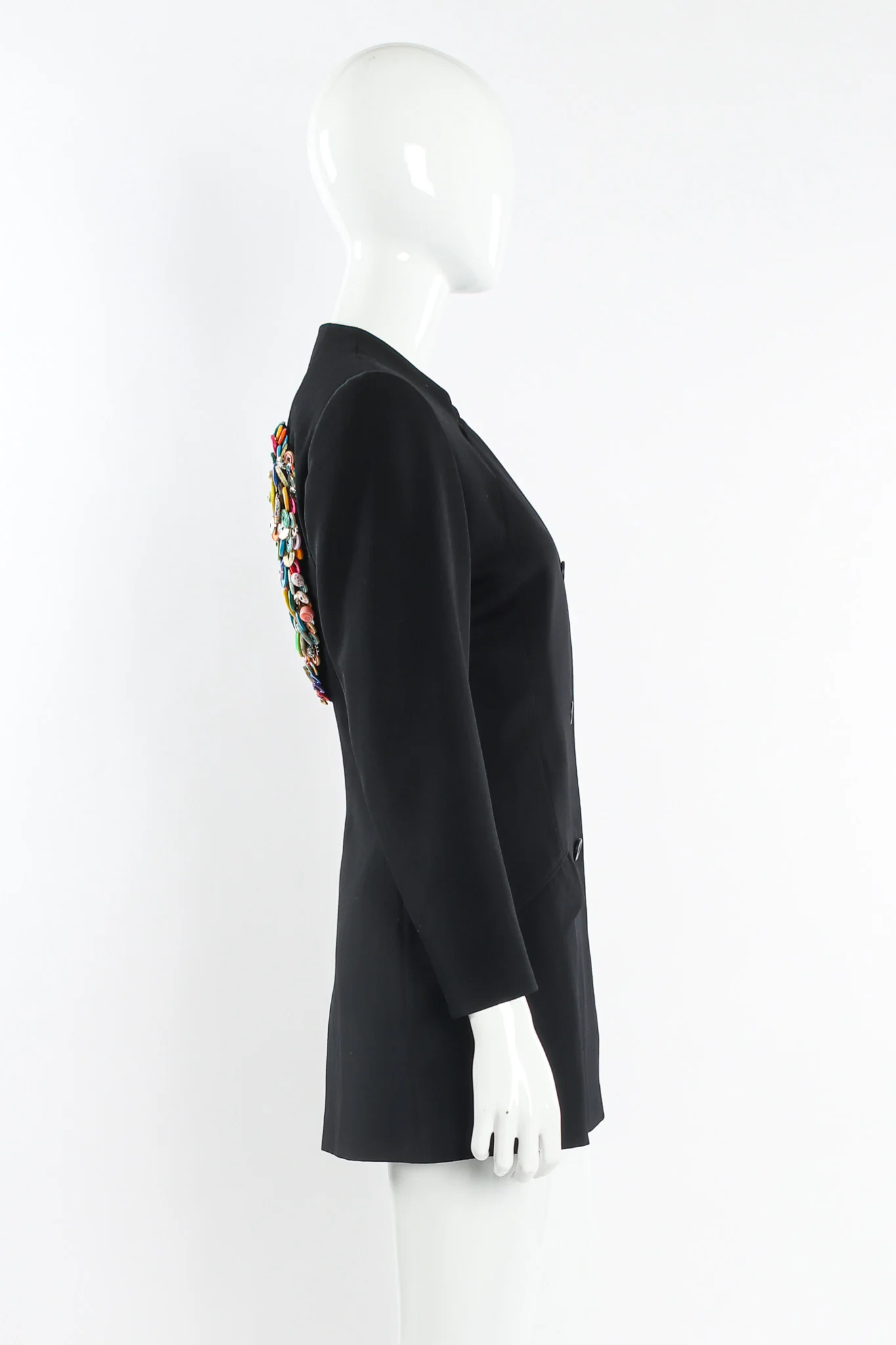 Love Button Wool Jacket - Image 3