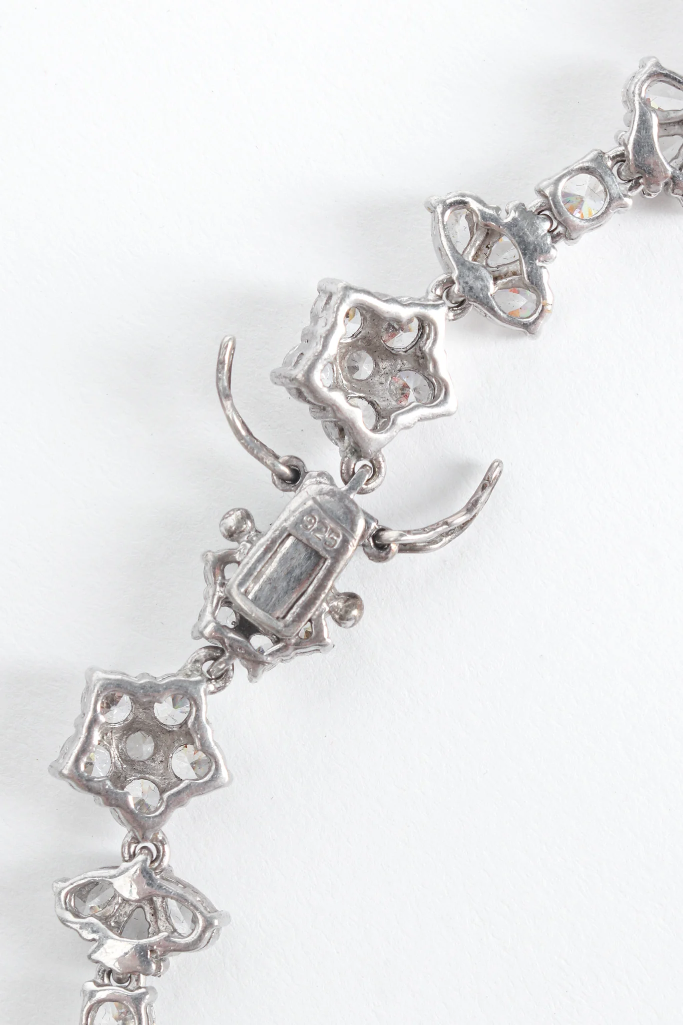 Love Flower Sterling Crystal Choker Necklace - Image 10