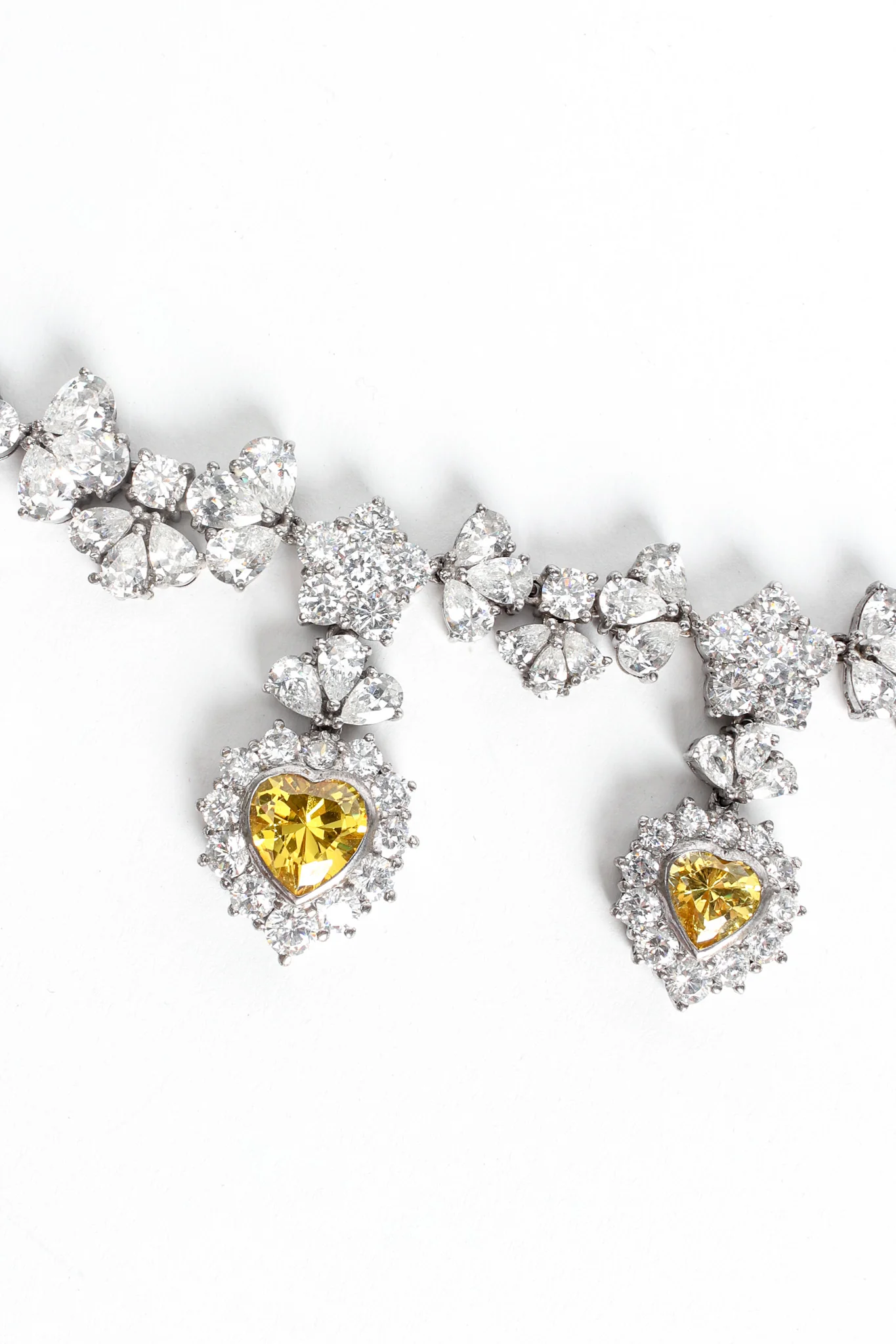 Love Flower Sterling Crystal Choker Necklace - Image 4