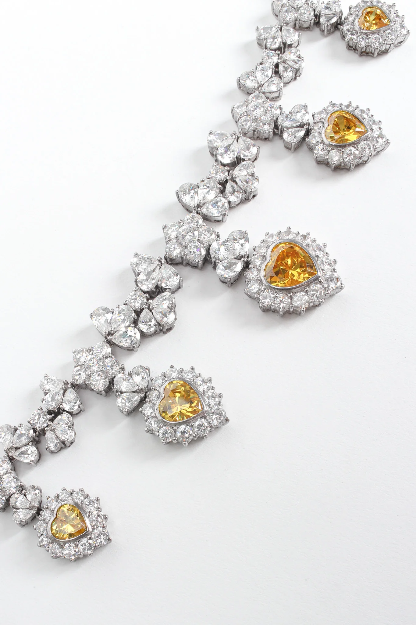Love Flower Sterling Crystal Choker Necklace - Image 5