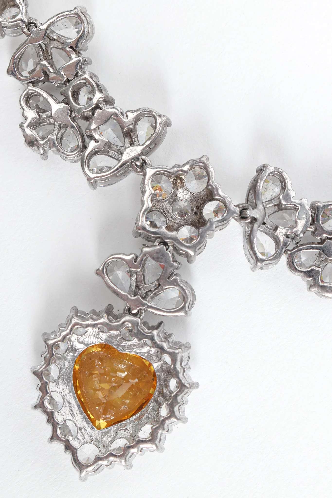 Love Flower Sterling Crystal Choker Necklace - Image 7