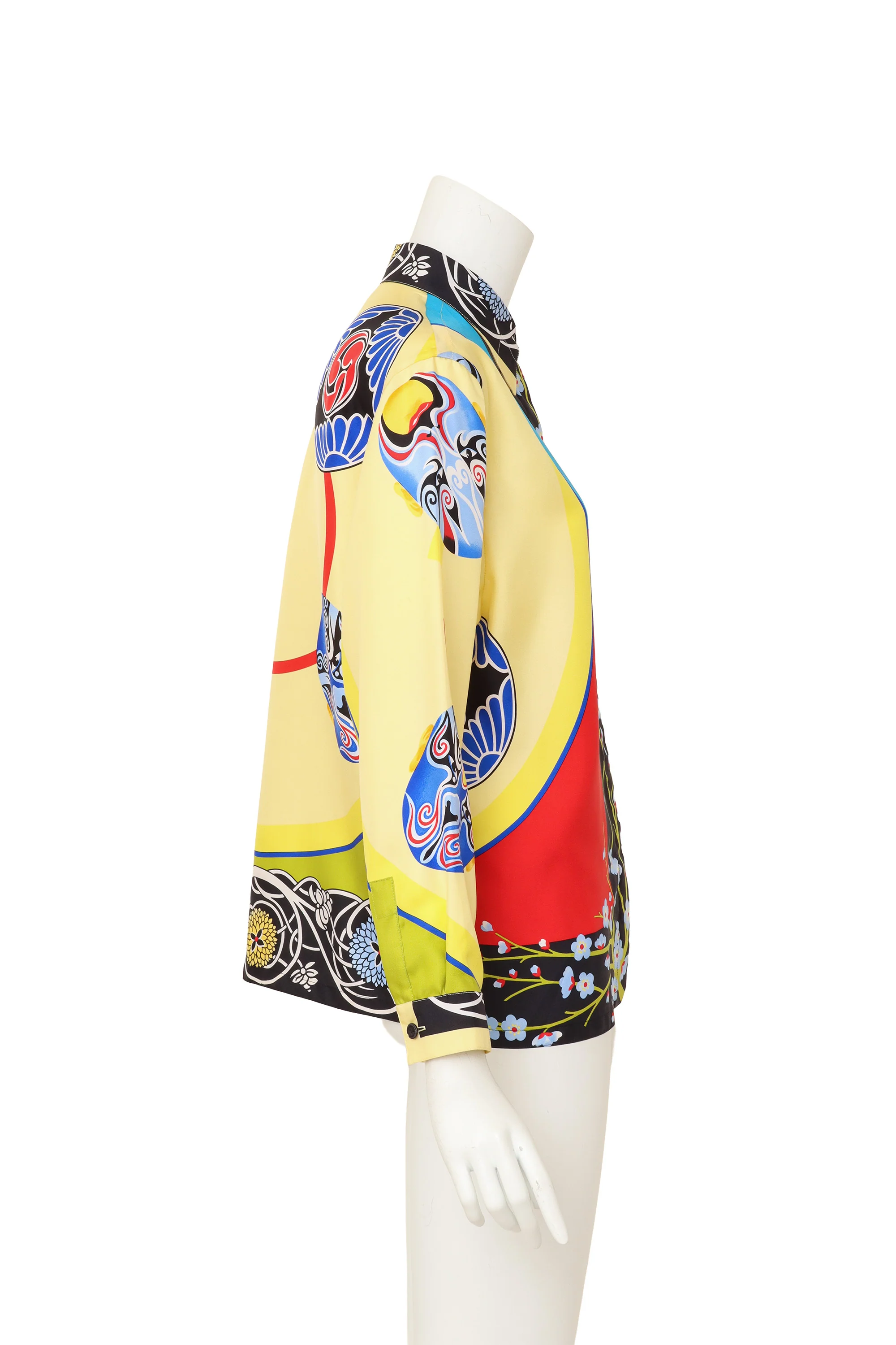 Mask Print Silk Shirt - Image 3