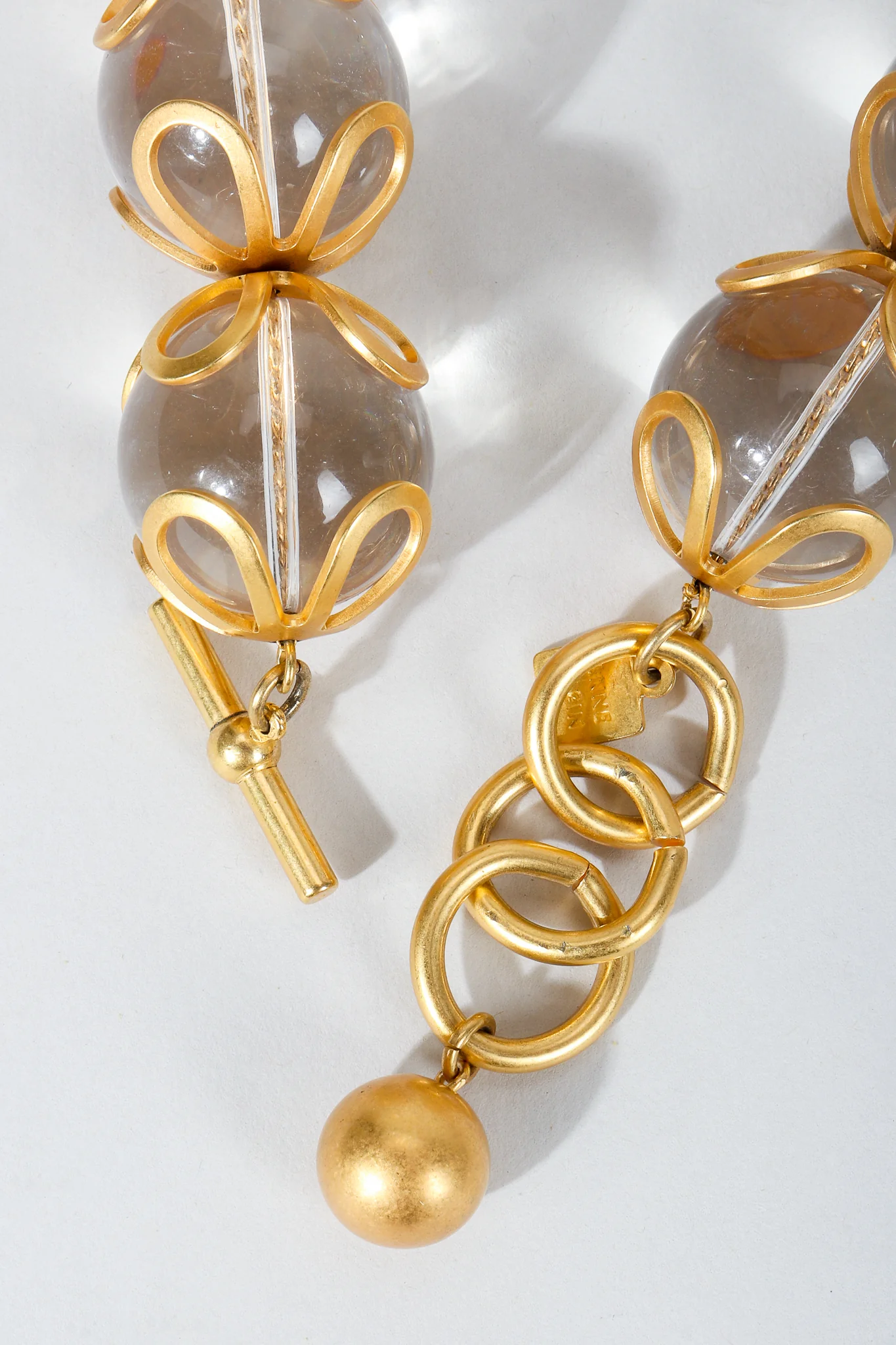 Lucite Ball Collar Necklace - Image 6