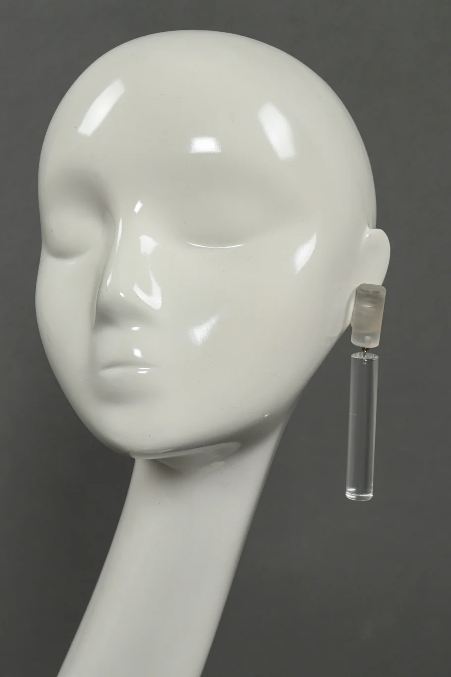 Lucite Barrel Drop Earrings - Image 2