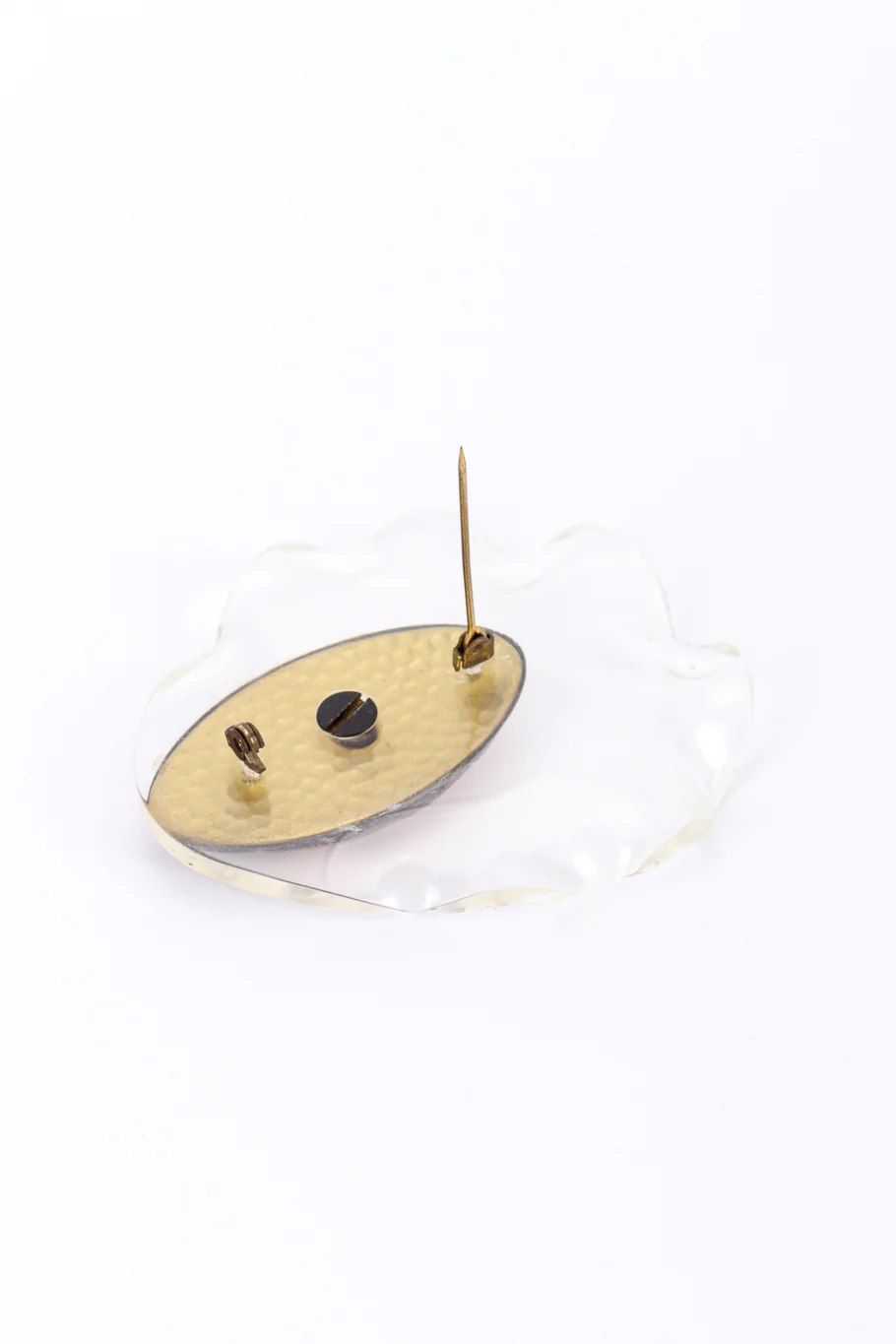 Lucite "Bonnet Head" Brooch - Image 5