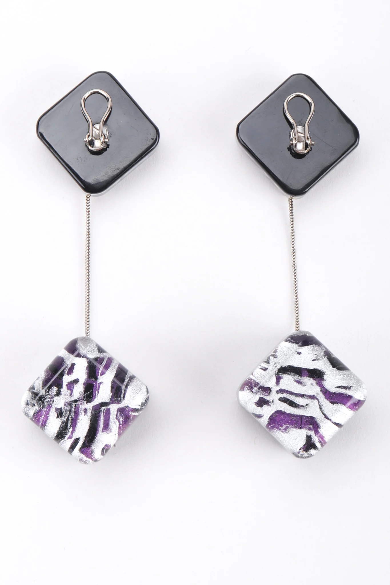 Lucite Cube Earrings - Image 8
