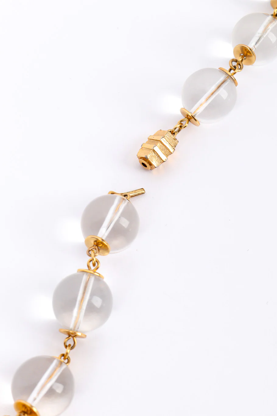 Lucite Cylinder Link Necklace - Image 6