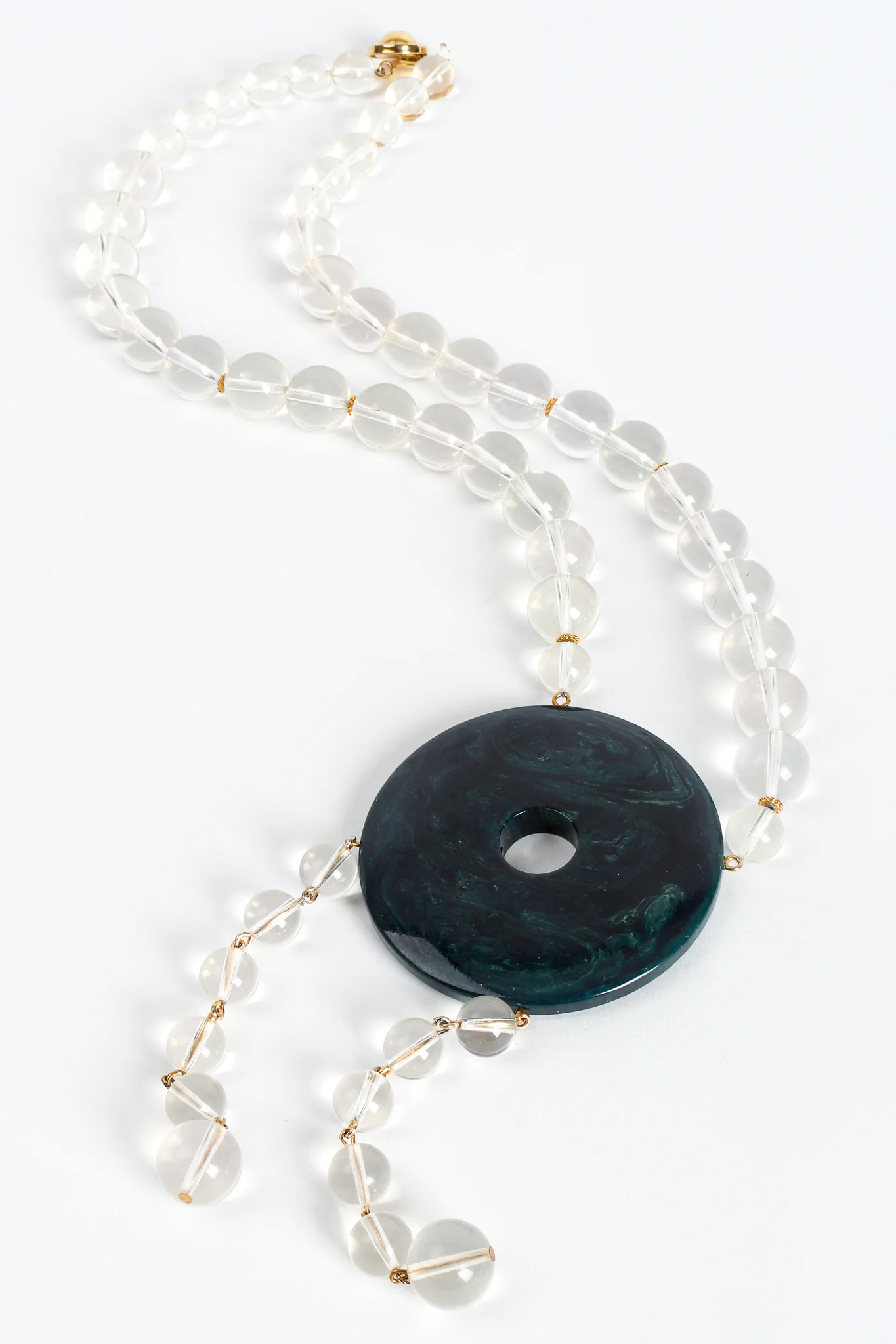 Lucite Disc Necklace