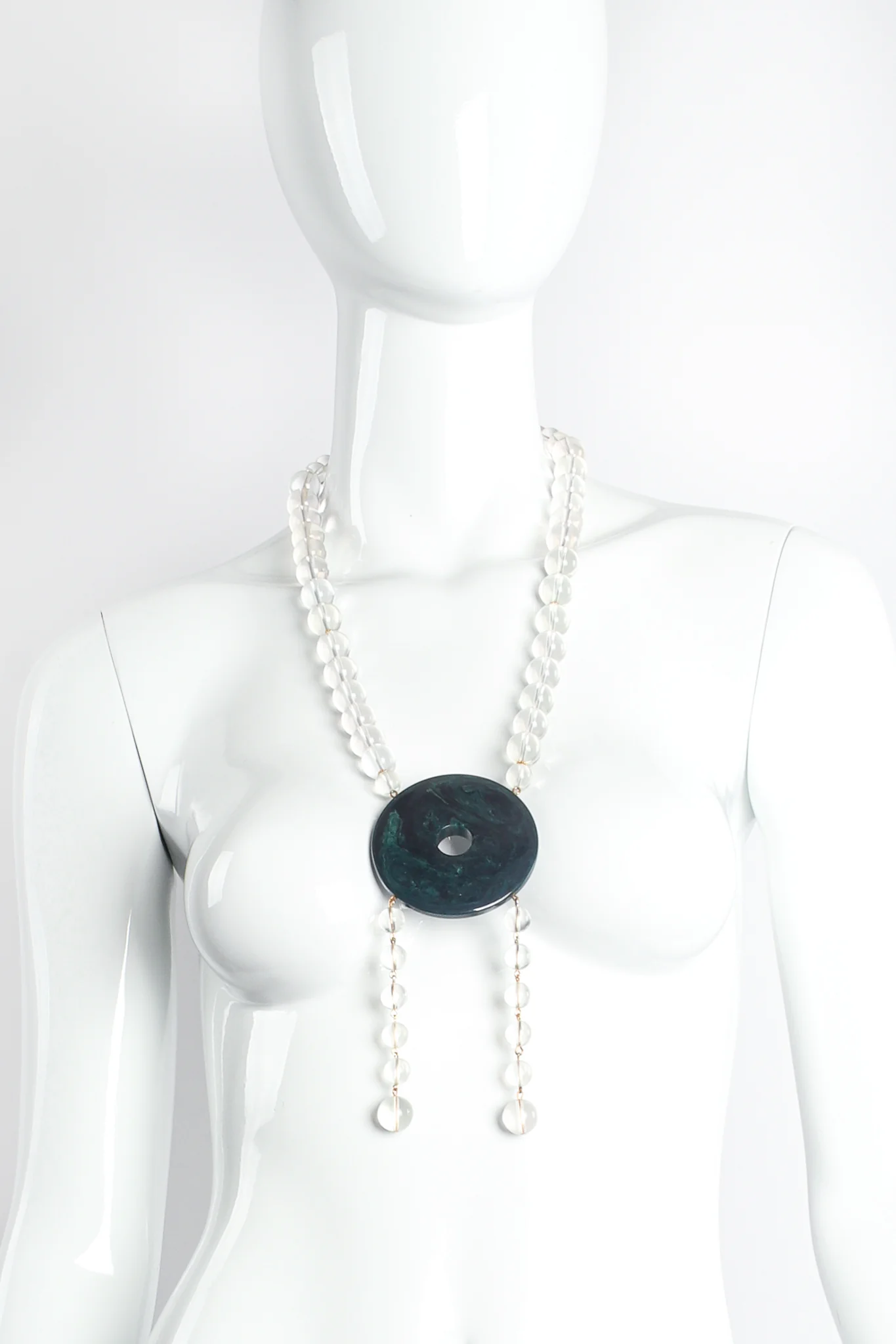 Lucite Disc Necklace - Image 2