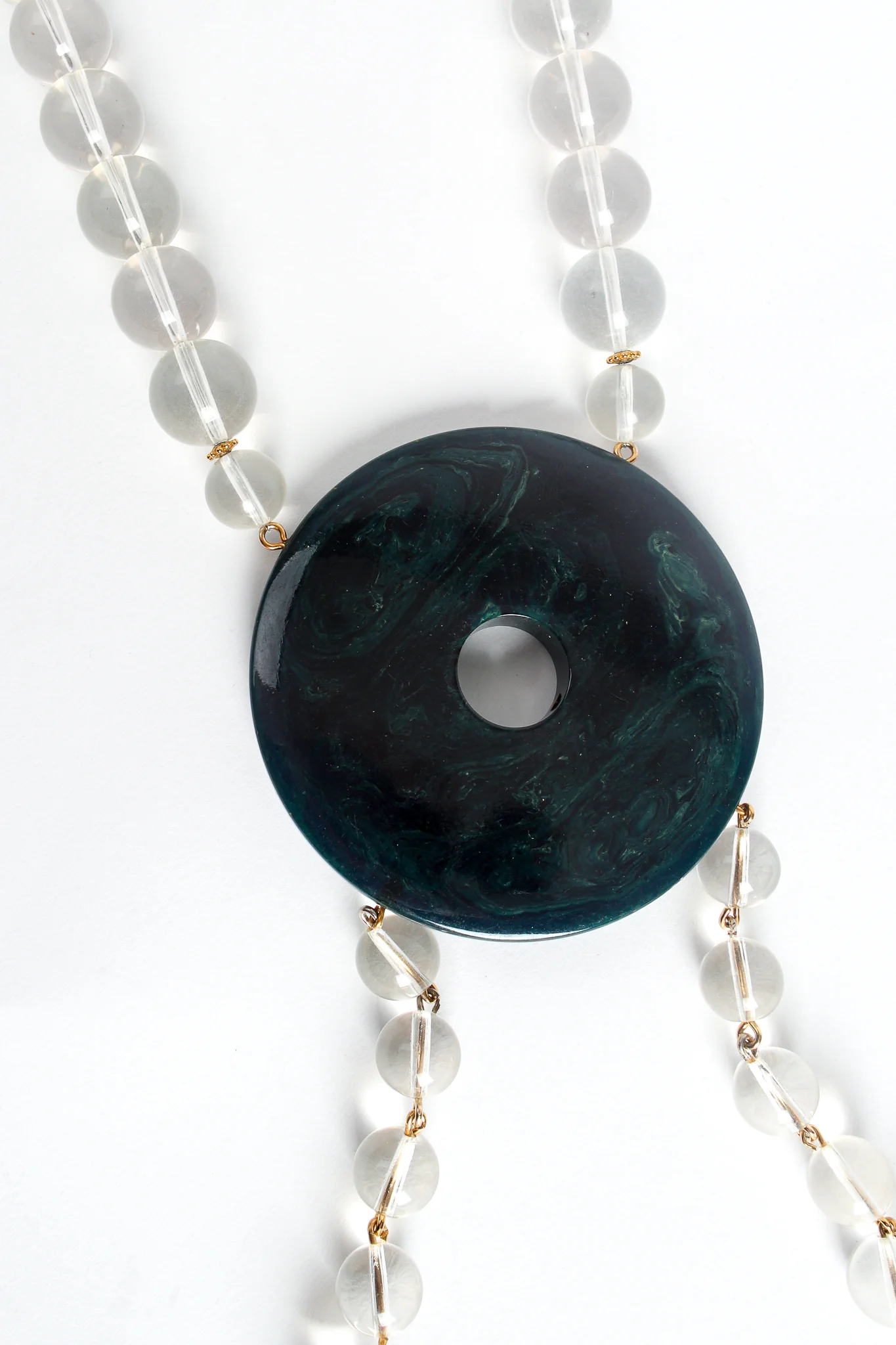 Lucite Disc Necklace - Image 8
