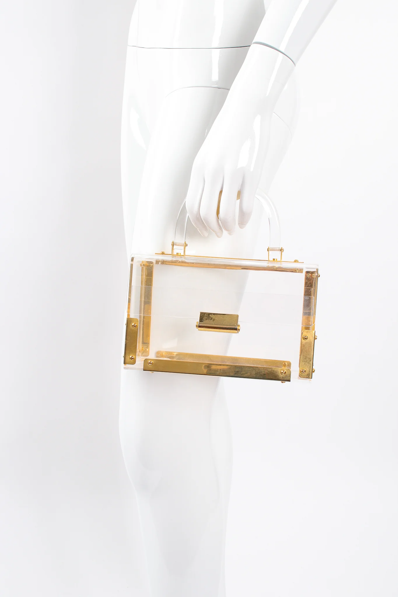 Lucite Flap Box Bag - Image 3