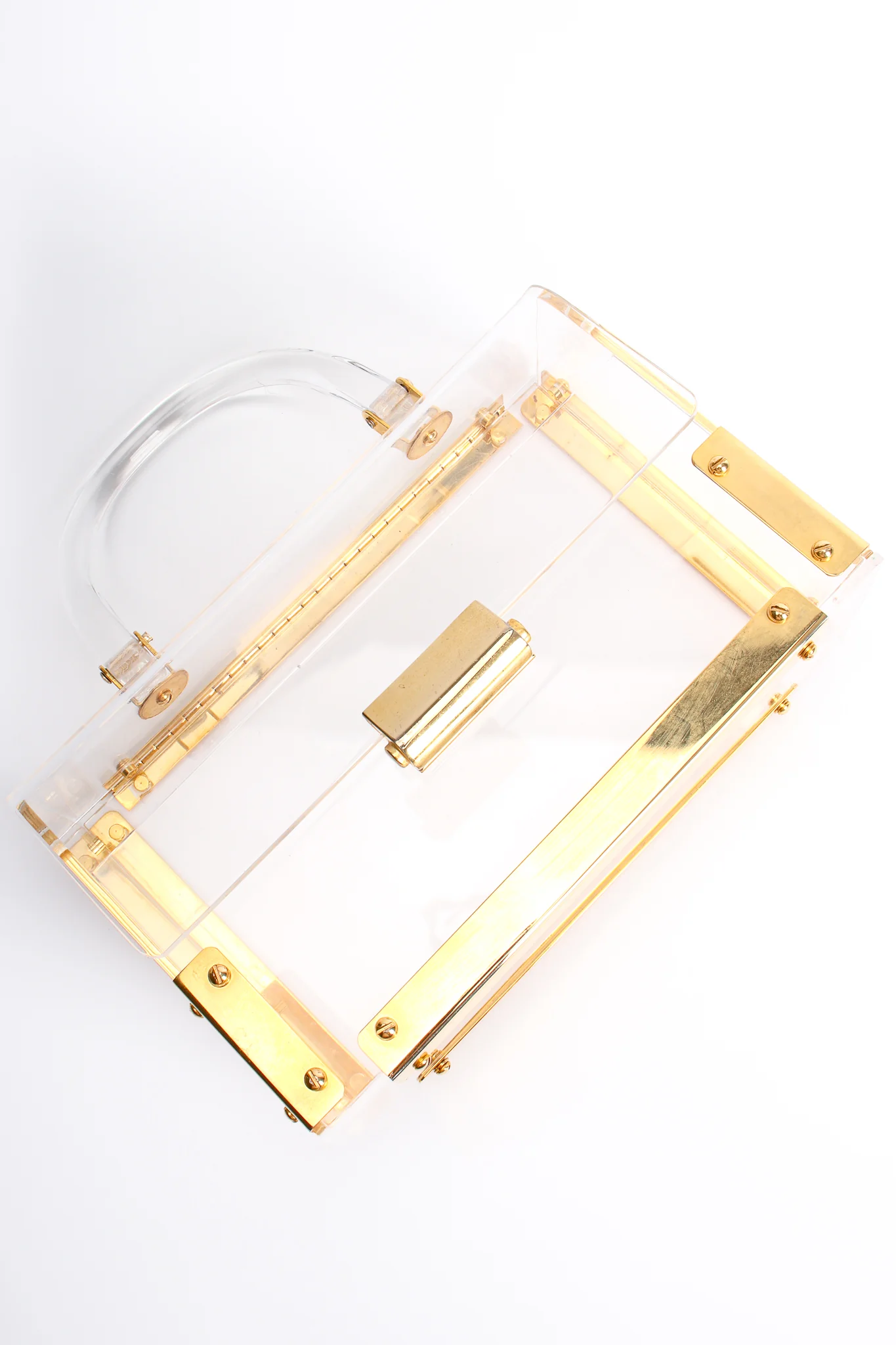 Lucite Flap Box Bag - Image 4