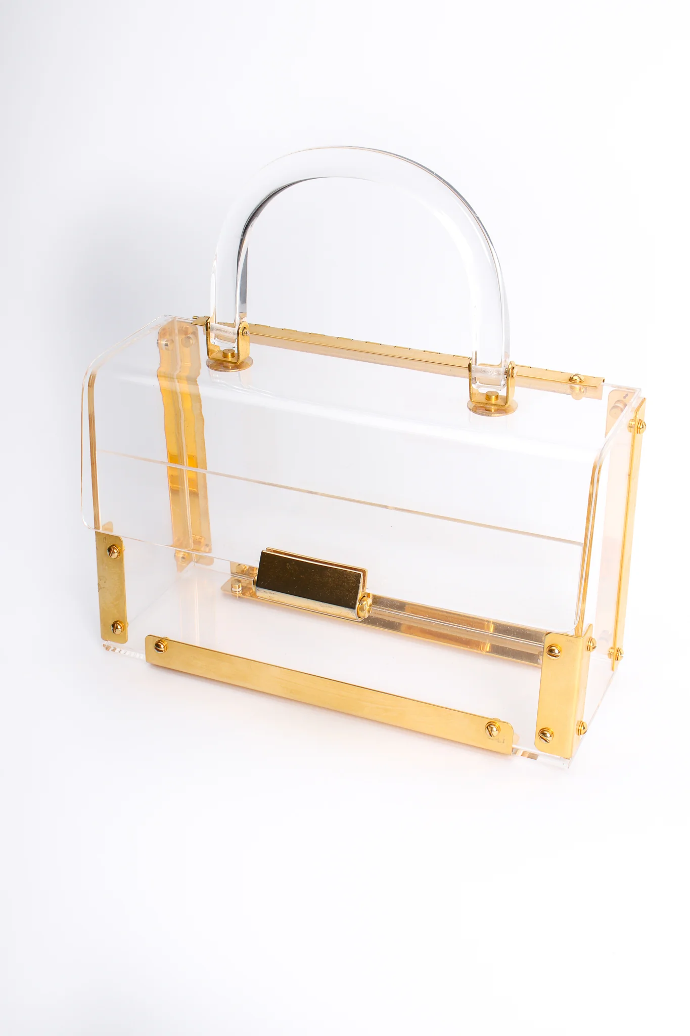 Lucite Flap Box Bag - Image 5