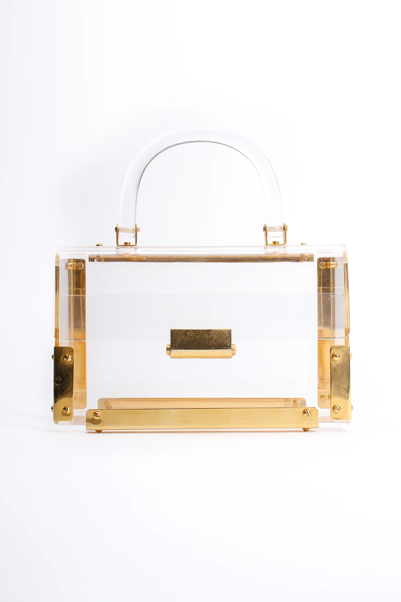 Lucite Flap Box Bag - Image 7