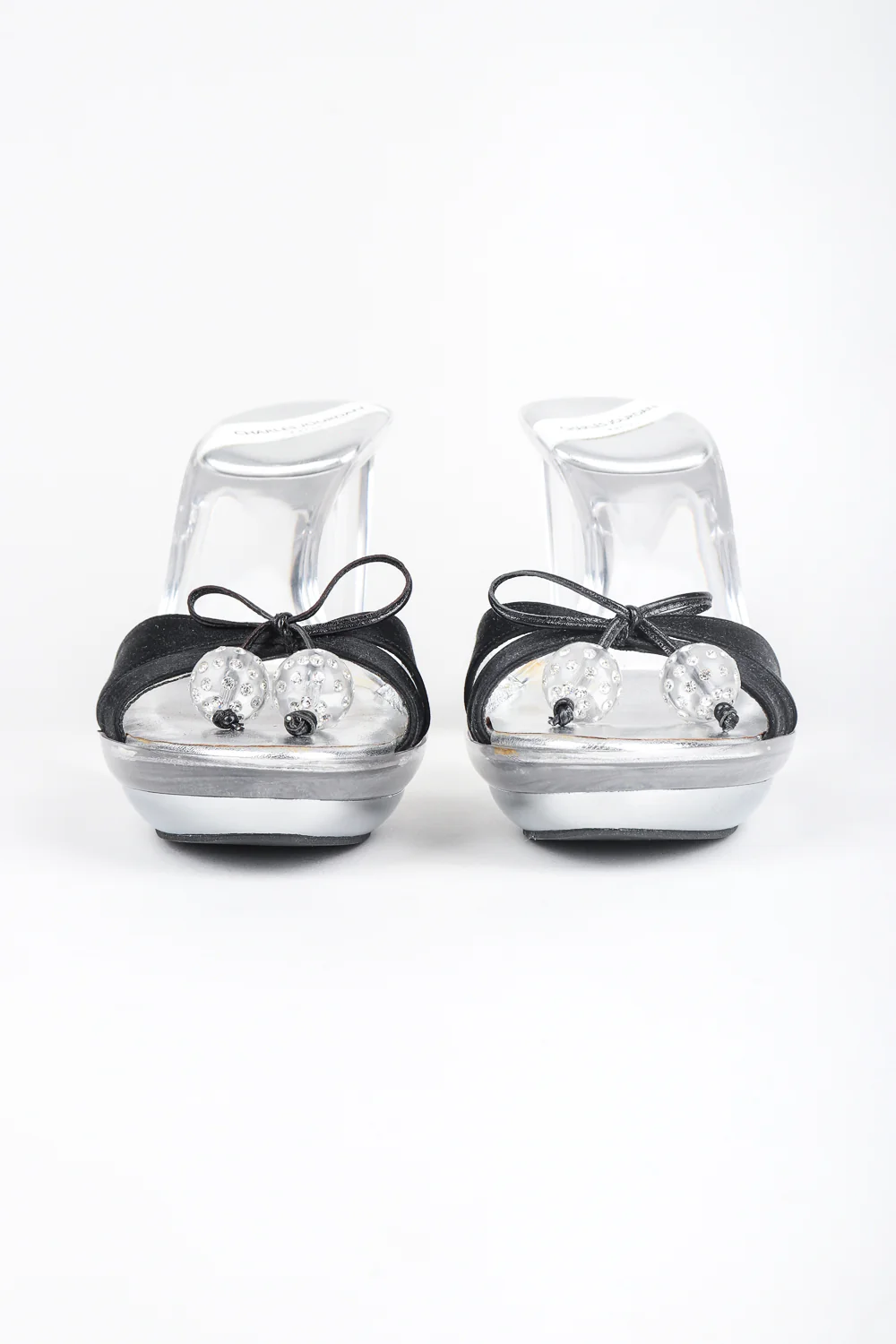 Lucite Platform Mules - Image 3