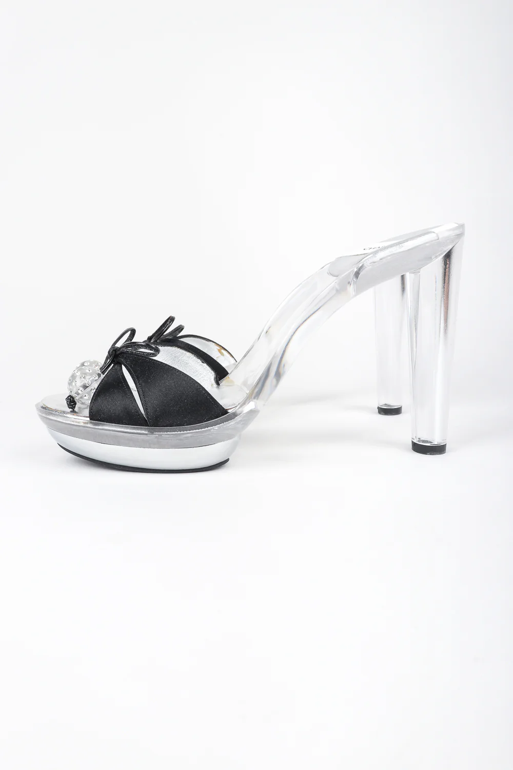 Lucite Platform Mules - Image 5