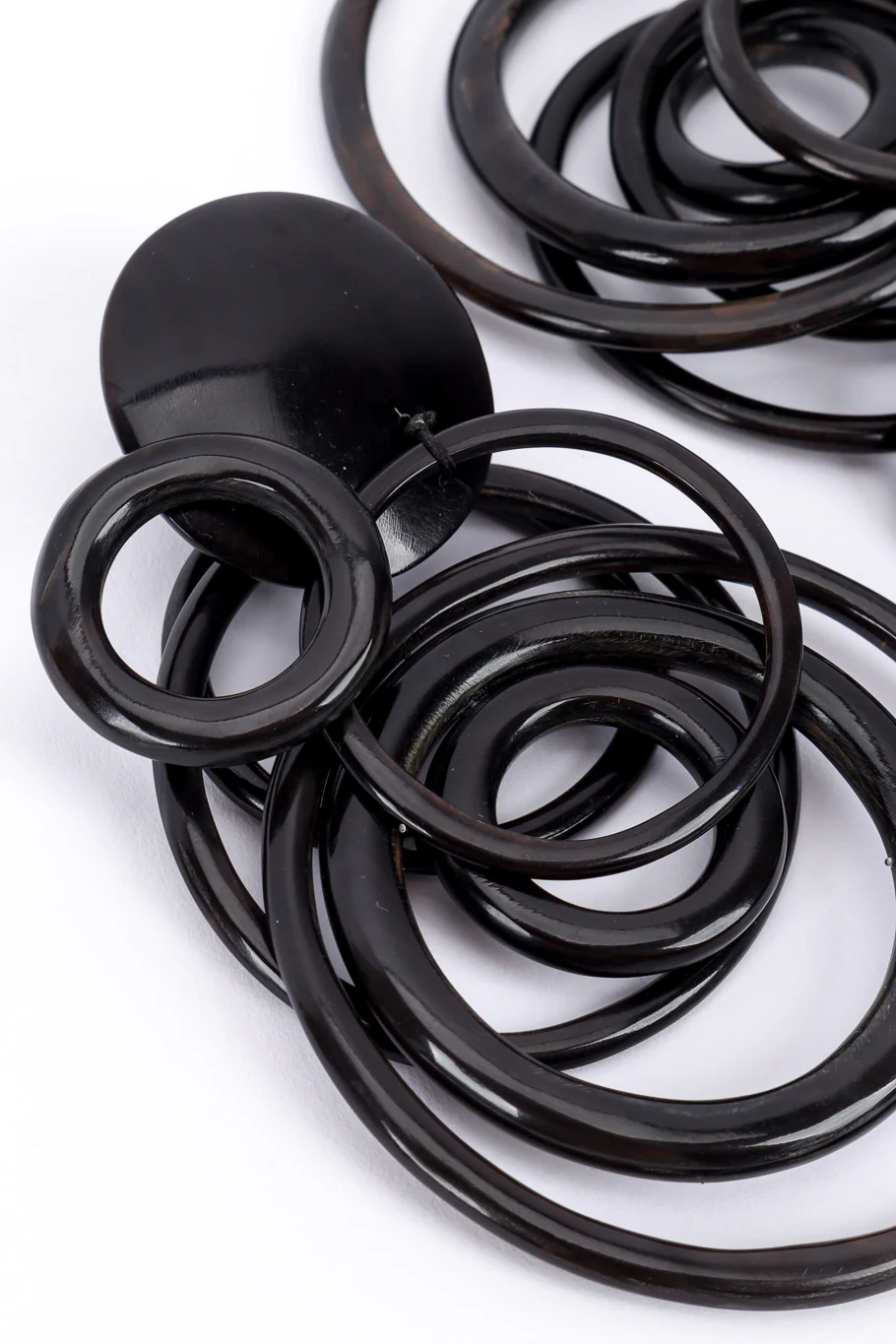Lucite Rings Drop Earrings - Image 4