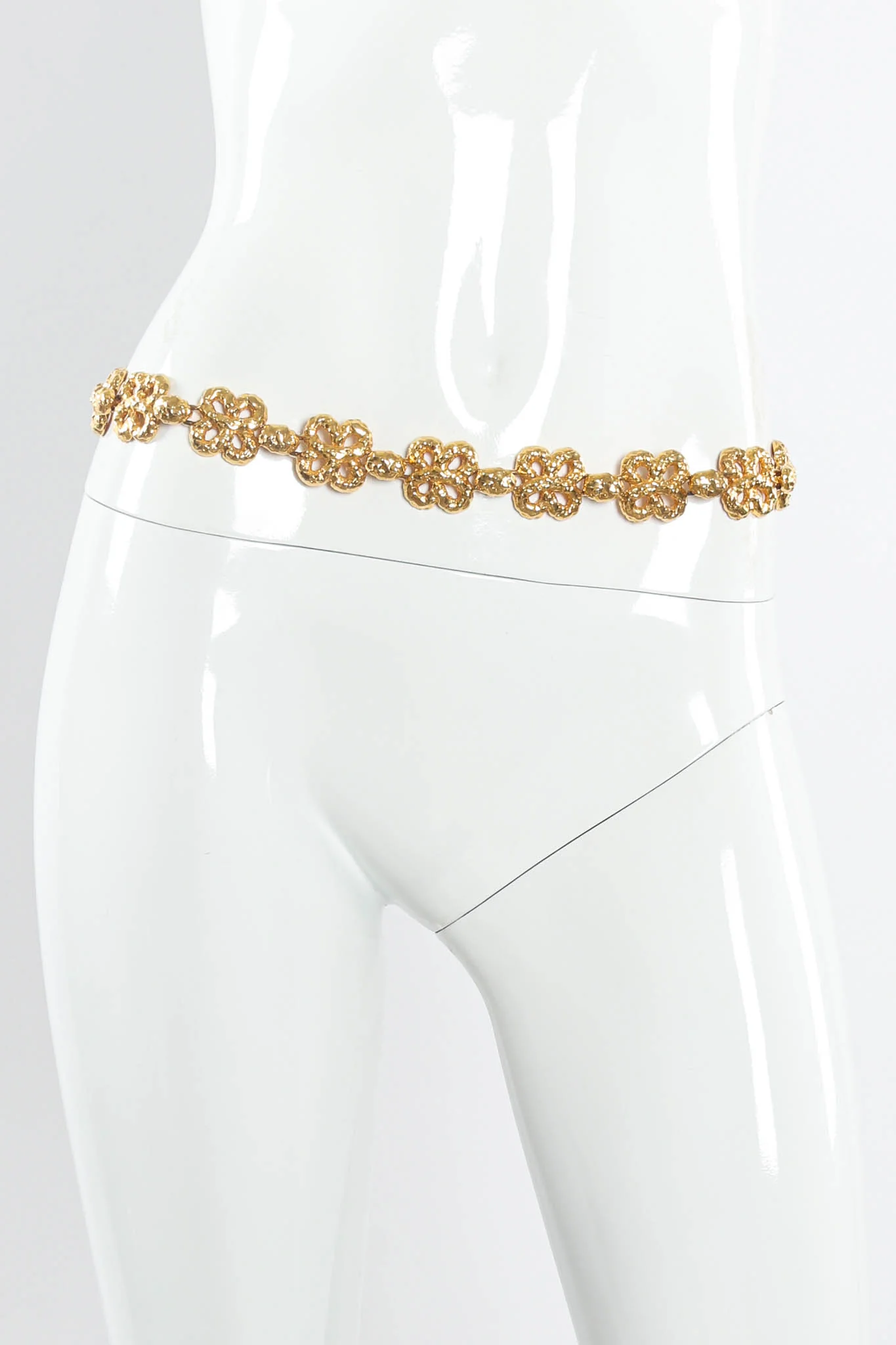 Lucky Clover Hammered Necklace Belt - Image 3