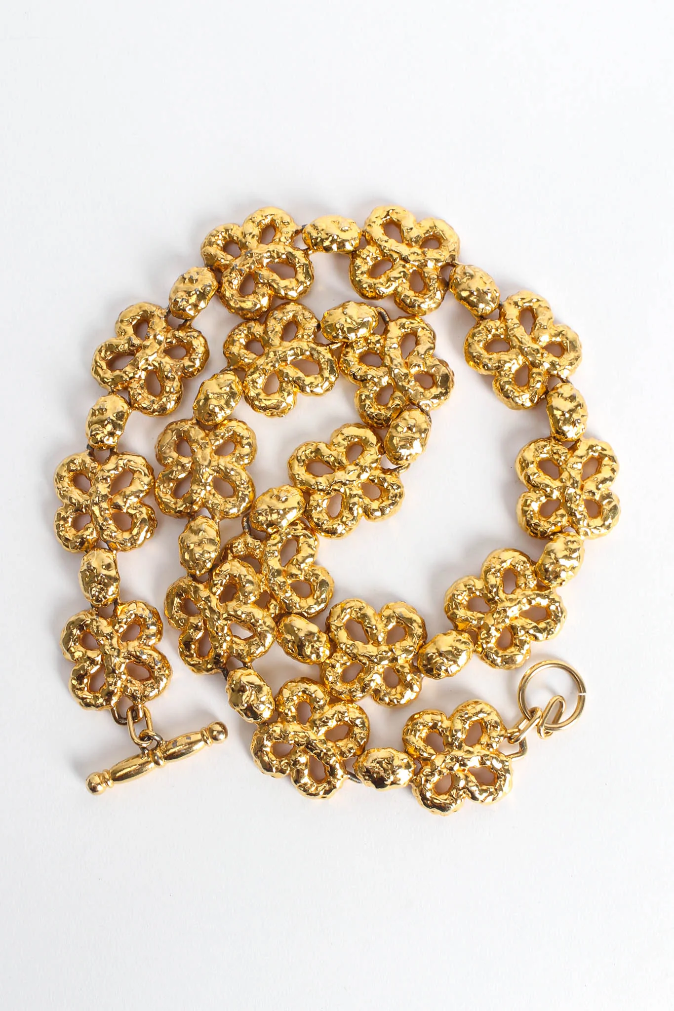 Lucky Clover Hammered Necklace Belt - Image 4