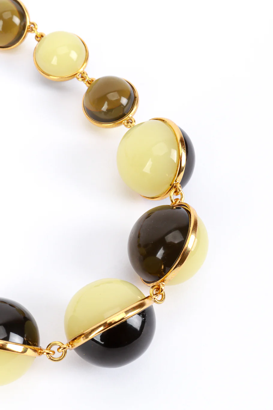 Lunar Two-Tone Ball Bead Necklace - Image 3